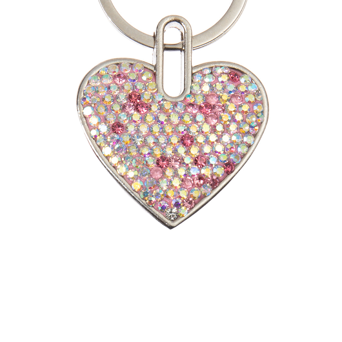 Ceramic Rhinestone Heart Keychain CR0065