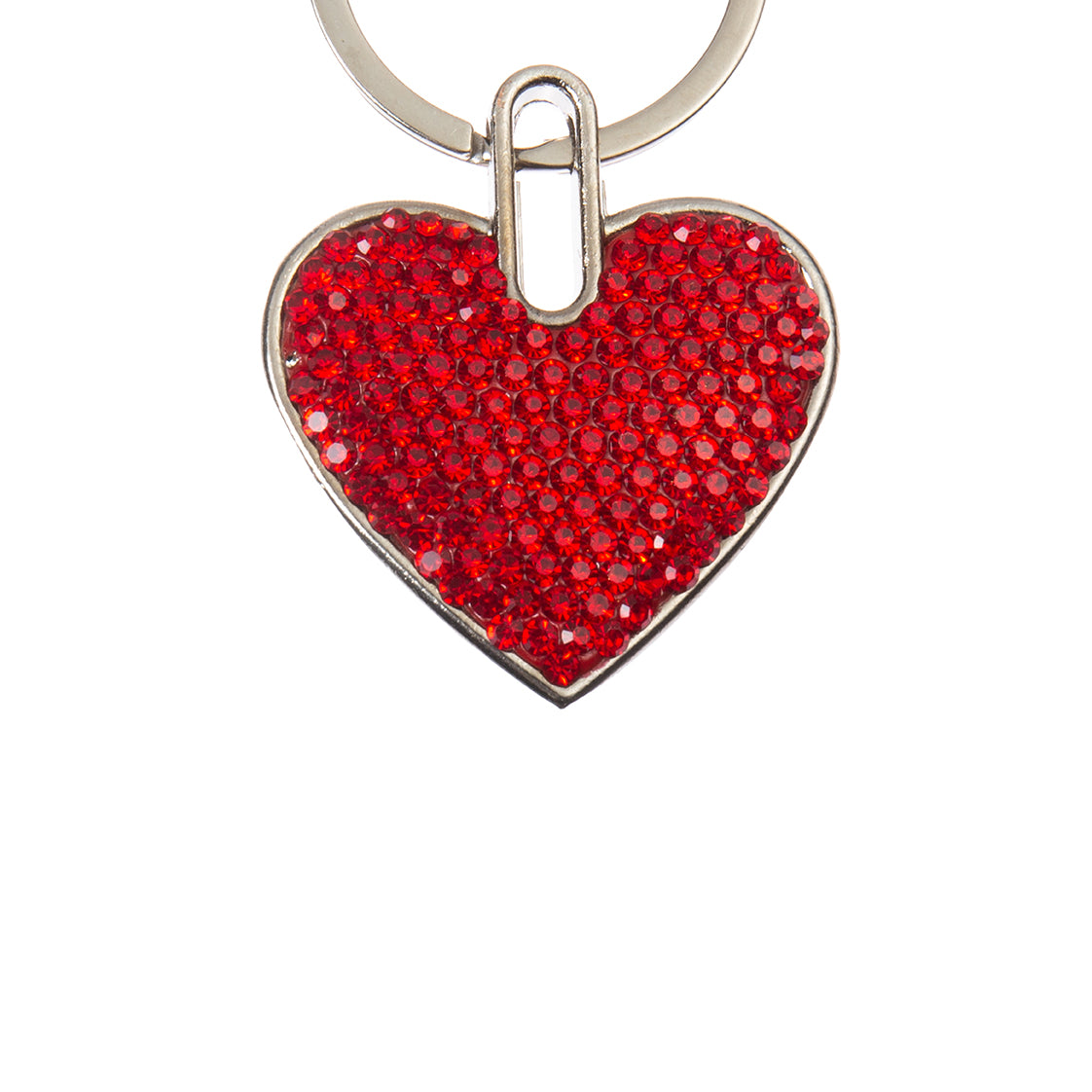 Ceramic Rhinestone Heart Keychain CR0065