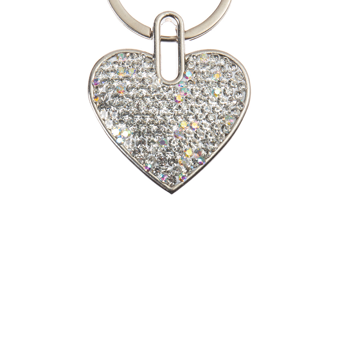 Ceramic Rhinestone Heart Keychain CR0065