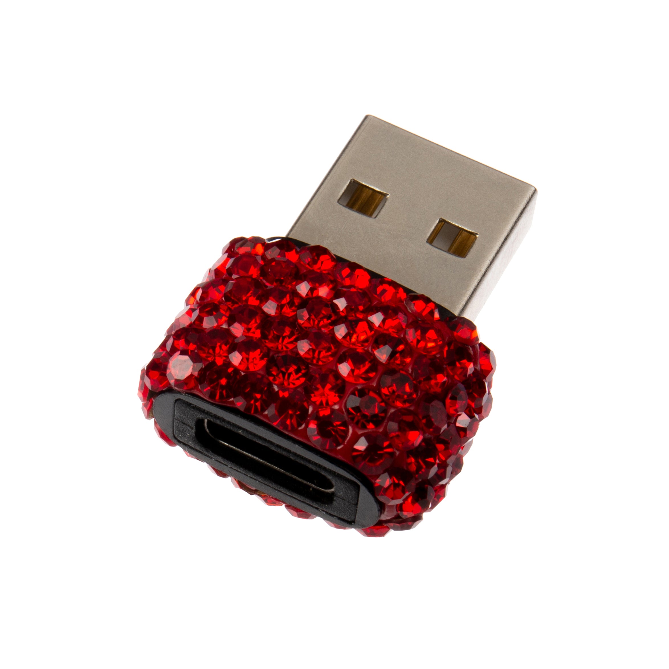 Ceramic Rhinestone USB To Typle-C Port Converter CR0072
