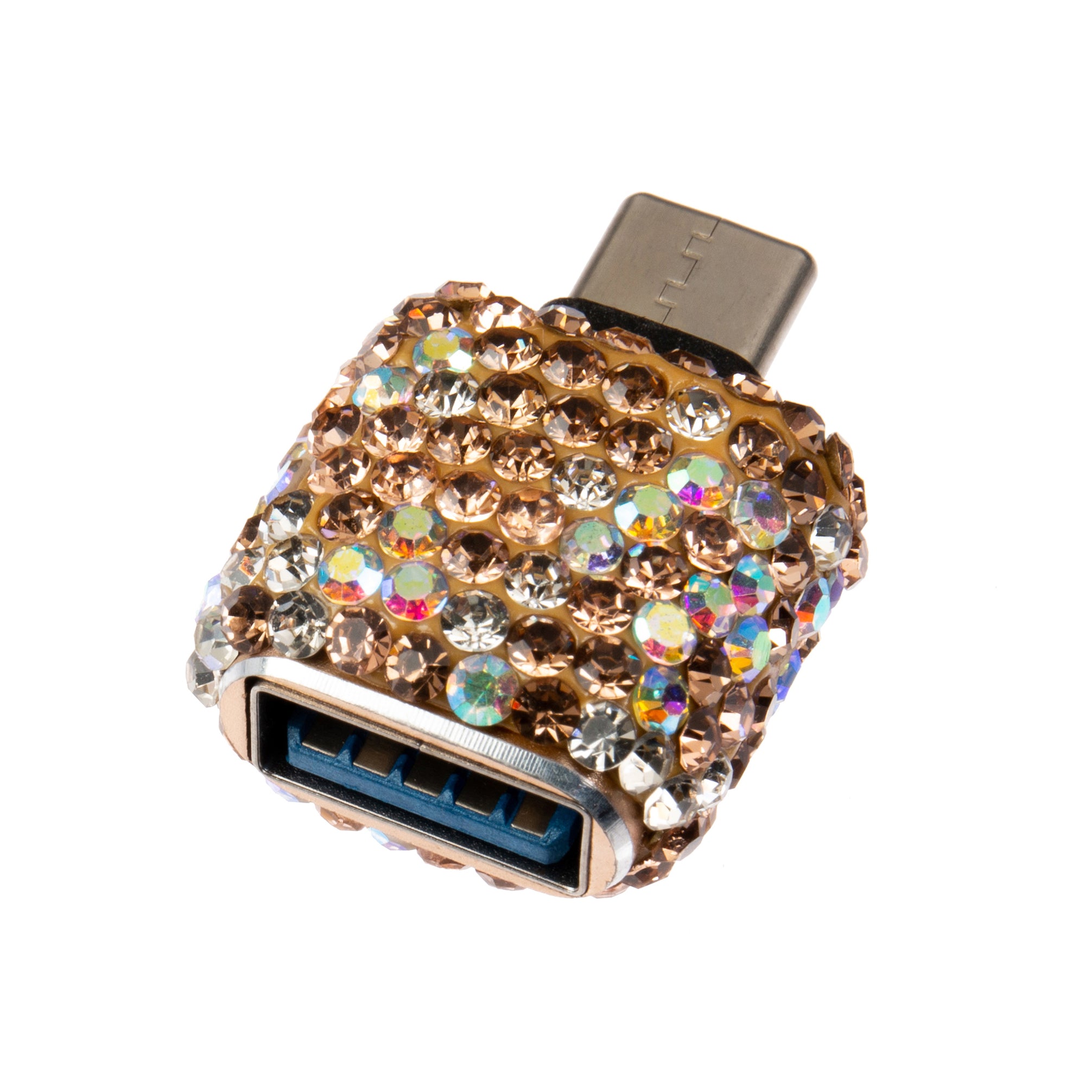 Ceramic Rhinestone USB To Typle-C Port Converter CR0073