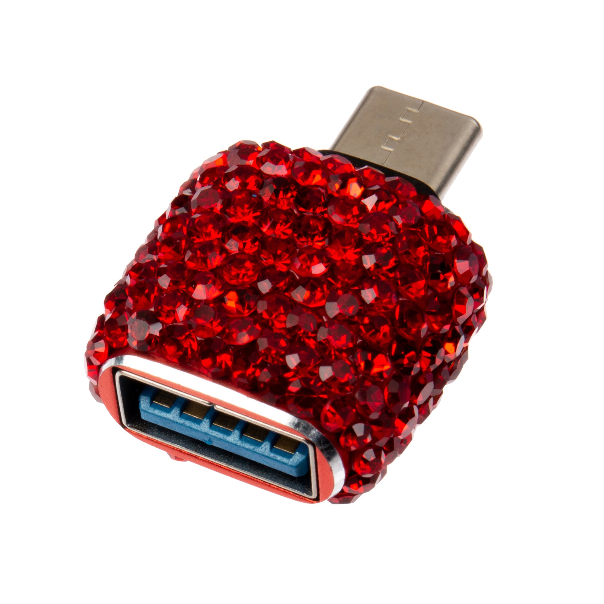 Ceramic Rhinestone USB To Typle-C Port Converter CR0073