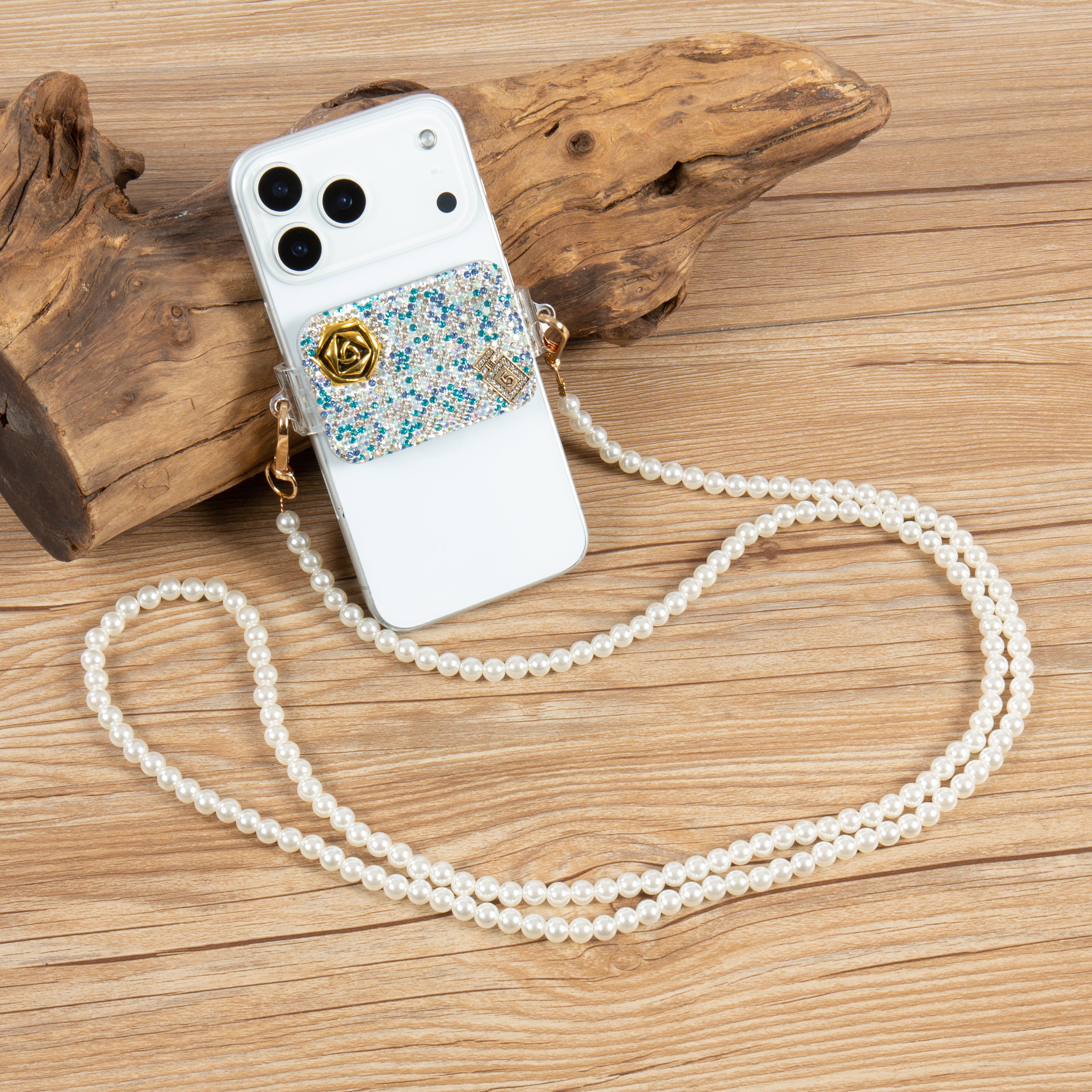 Ceramic Rhinestone Phone Lanyard CR0086