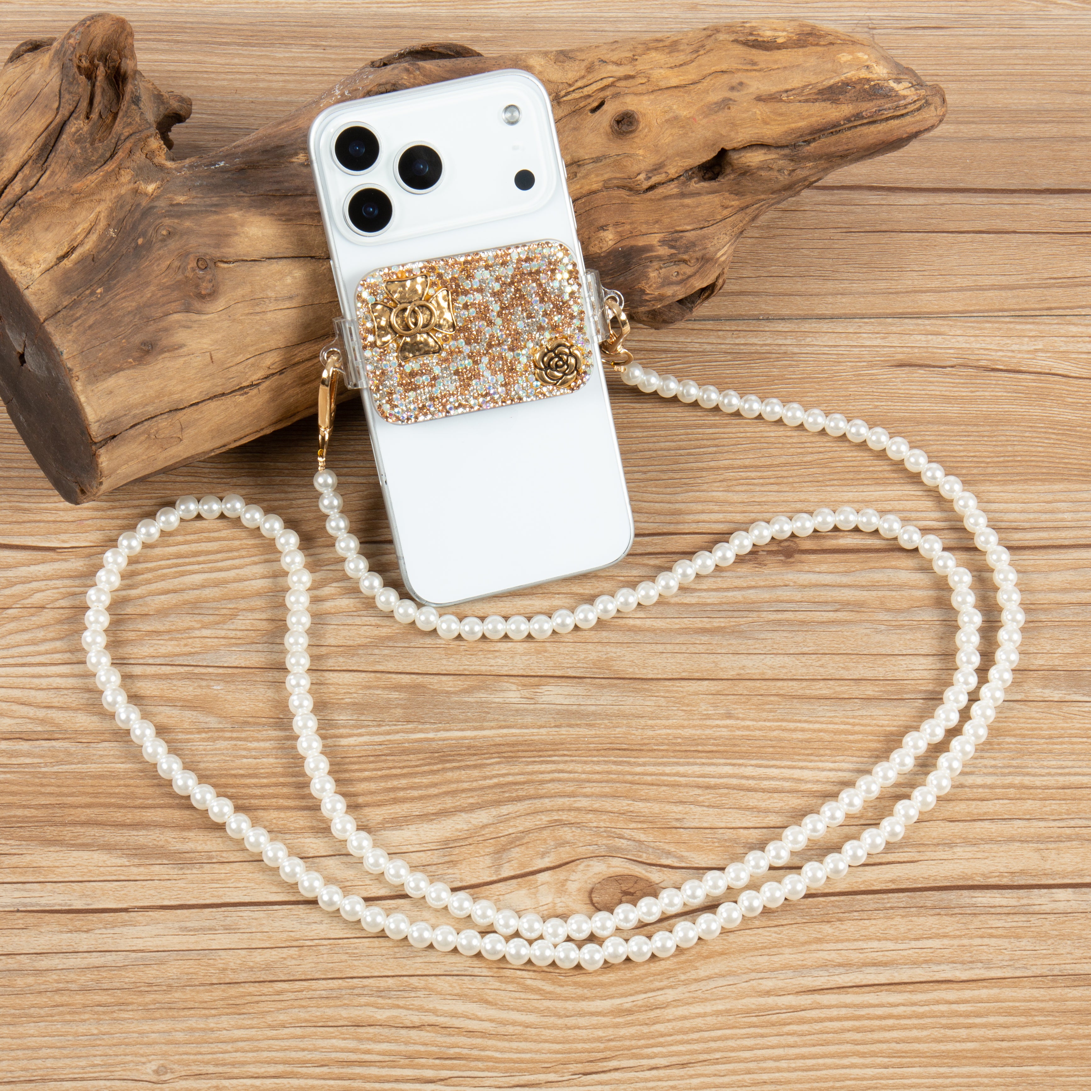 Ceramic Rhinestone Phone Lanyard CR0087