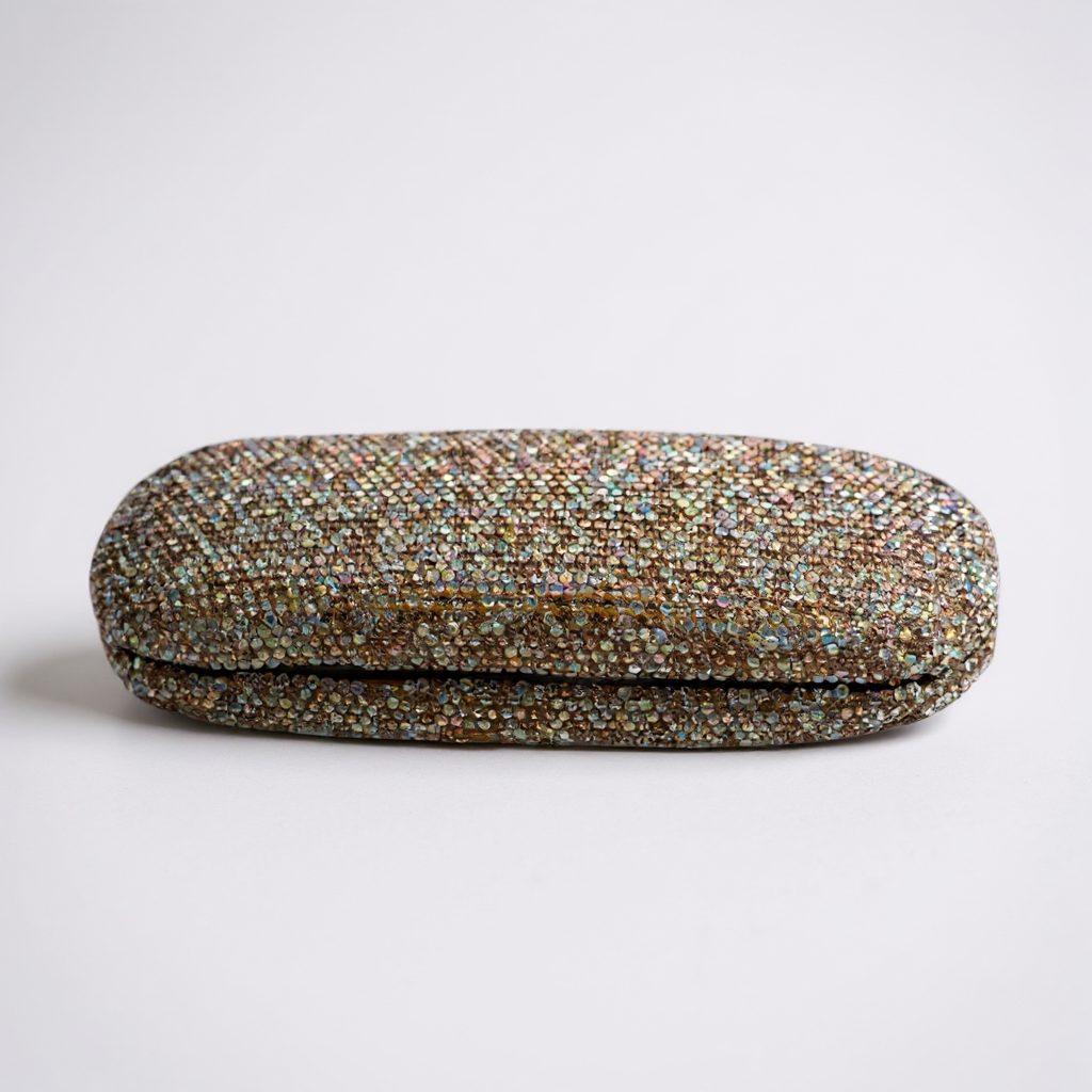 Ceramic Rhinestone Glasses Box CR0096