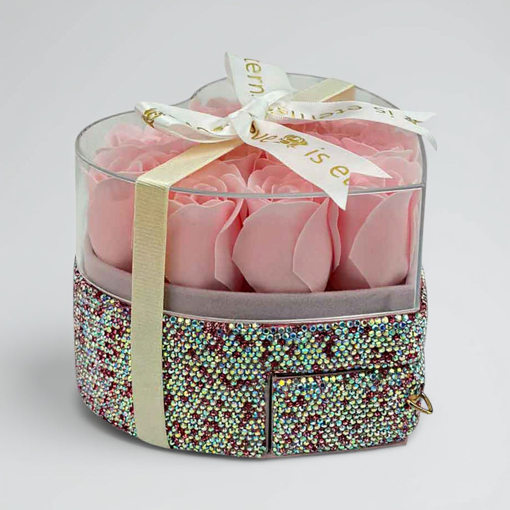 Ceramic Rhinestone Jewelry Box CR0099