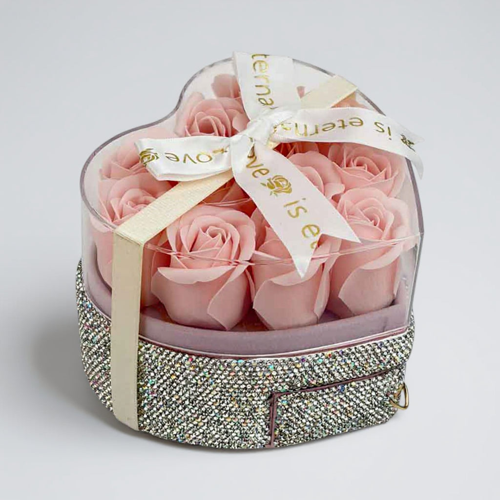 Ceramic Rhinestone Jewelry Box CR0099