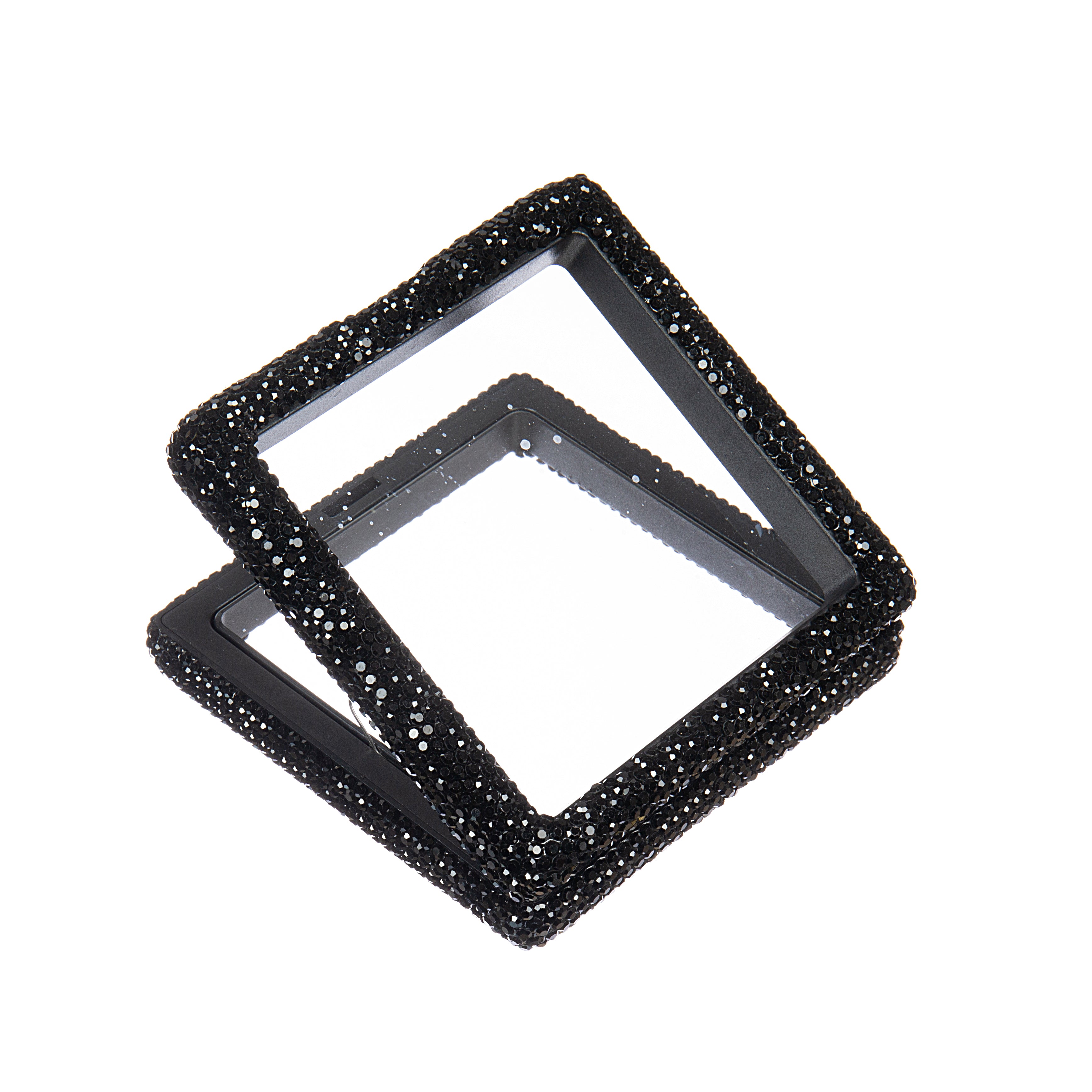 Square Ceramic Rhinestones Jewelry Box CR0130