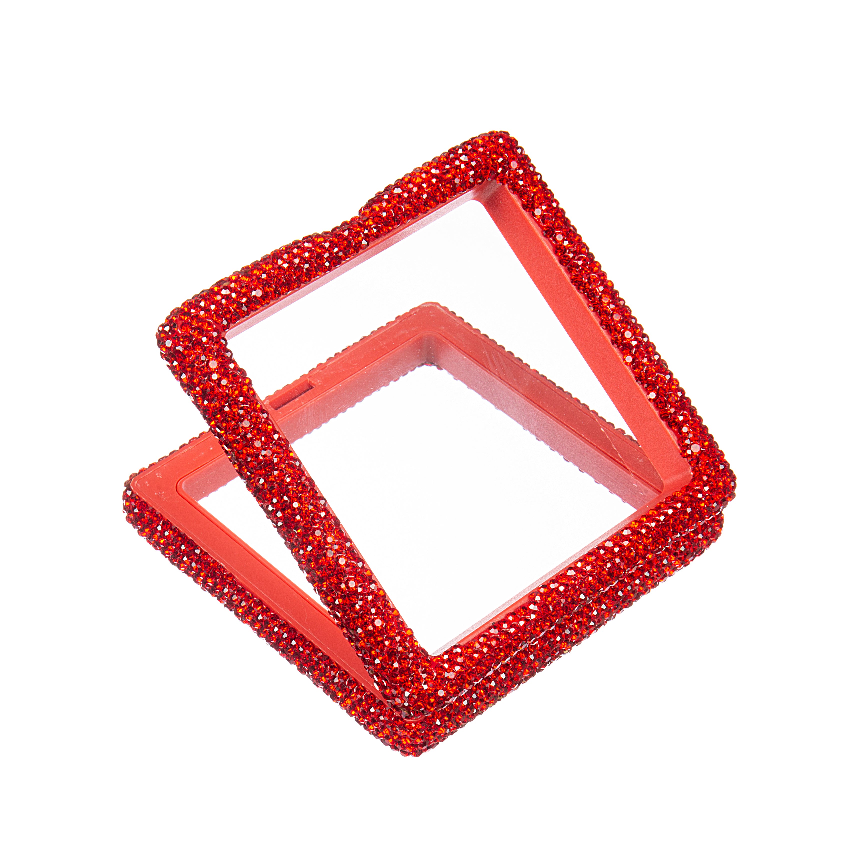 Square Ceramic Rhinestones Jewelry Box CR0130