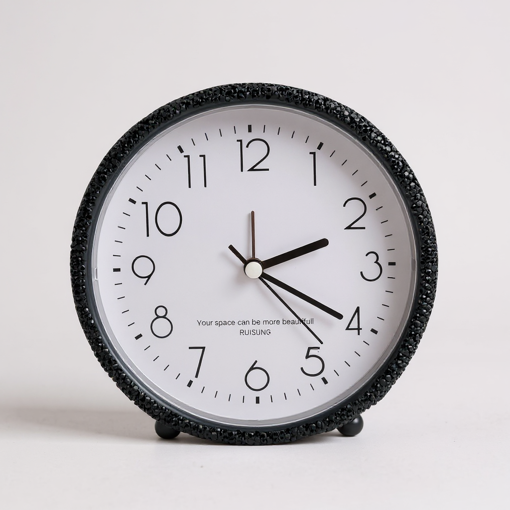 Ceramic Rhinestone Alarm Clock CR0134