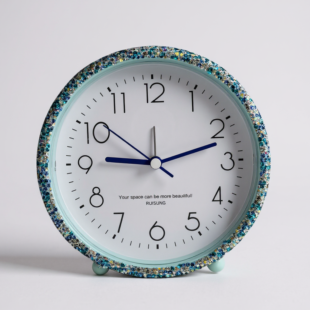 Ceramic Rhinestone Alarm Clock CR0134