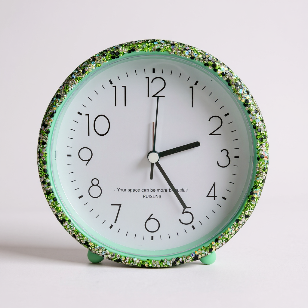 Ceramic Rhinestone Alarm Clock CR0134