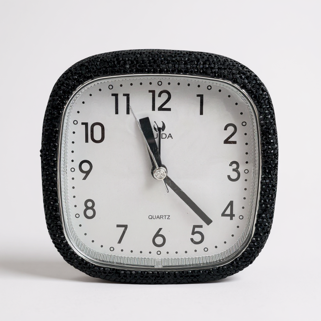 Ceramic Rhinestone Alarm Clock CR0135