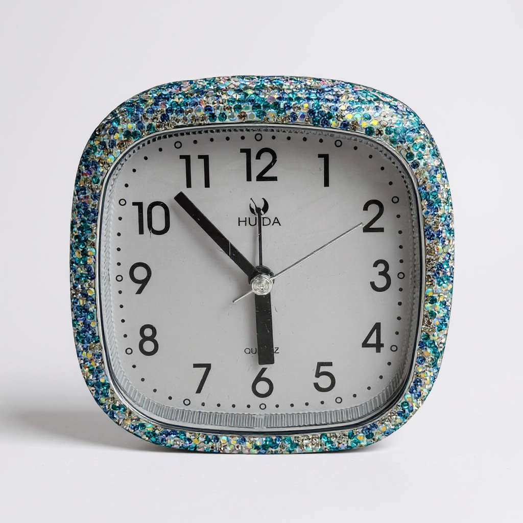 Ceramic Rhinestone Alarm Clock CR0135