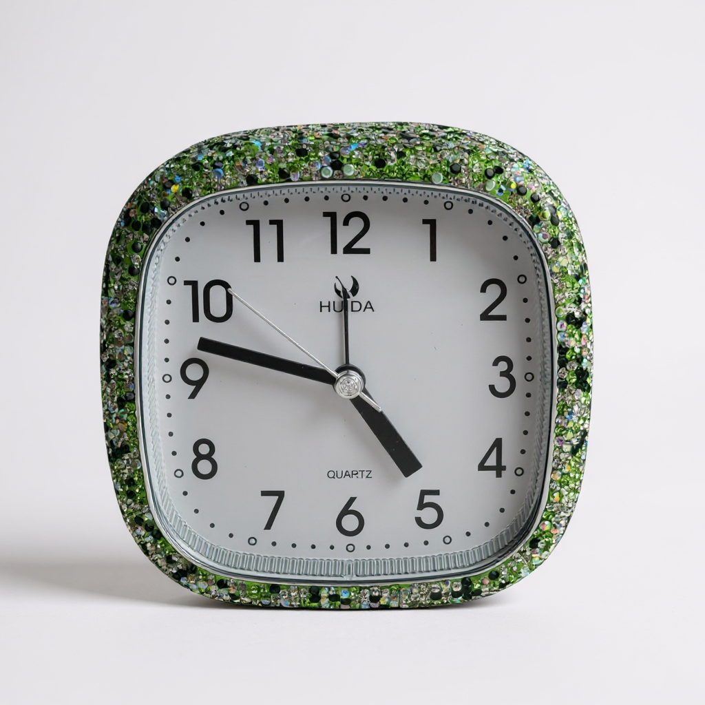 Ceramic Rhinestone Alarm Clock CR0135