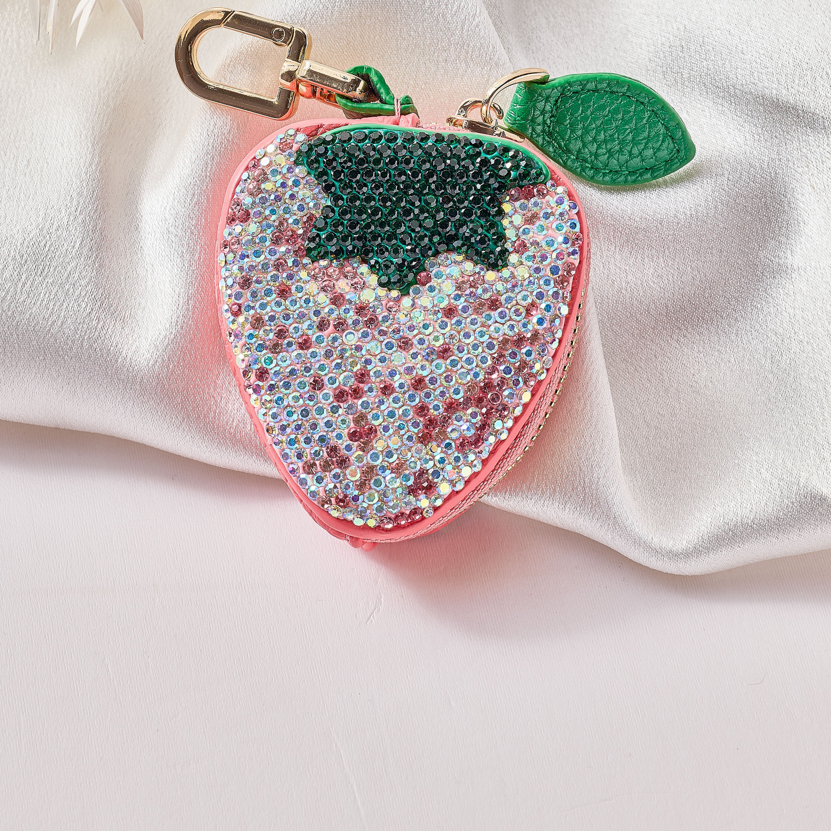 Strawberry Rhinestone Keychain CR0153