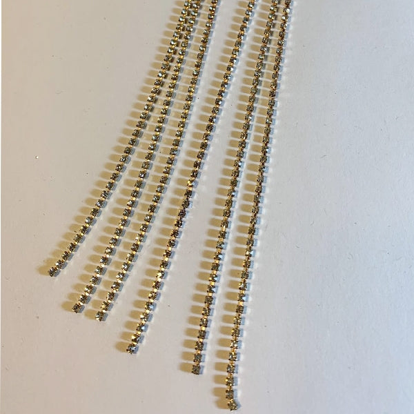 Long Tassel Crystal Earrings E2009