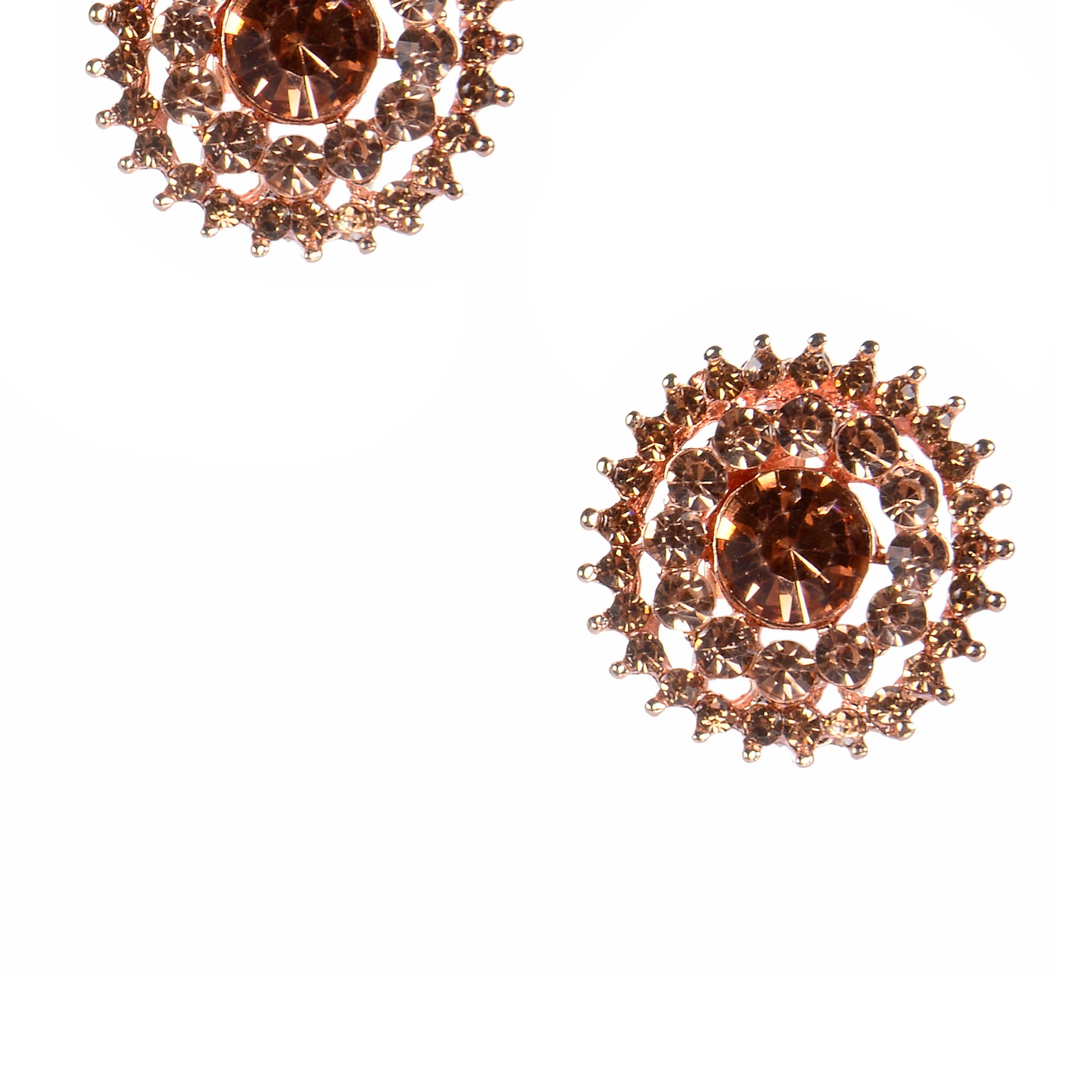 Women Shining Crystal Snowflake Stub Earrings E2062