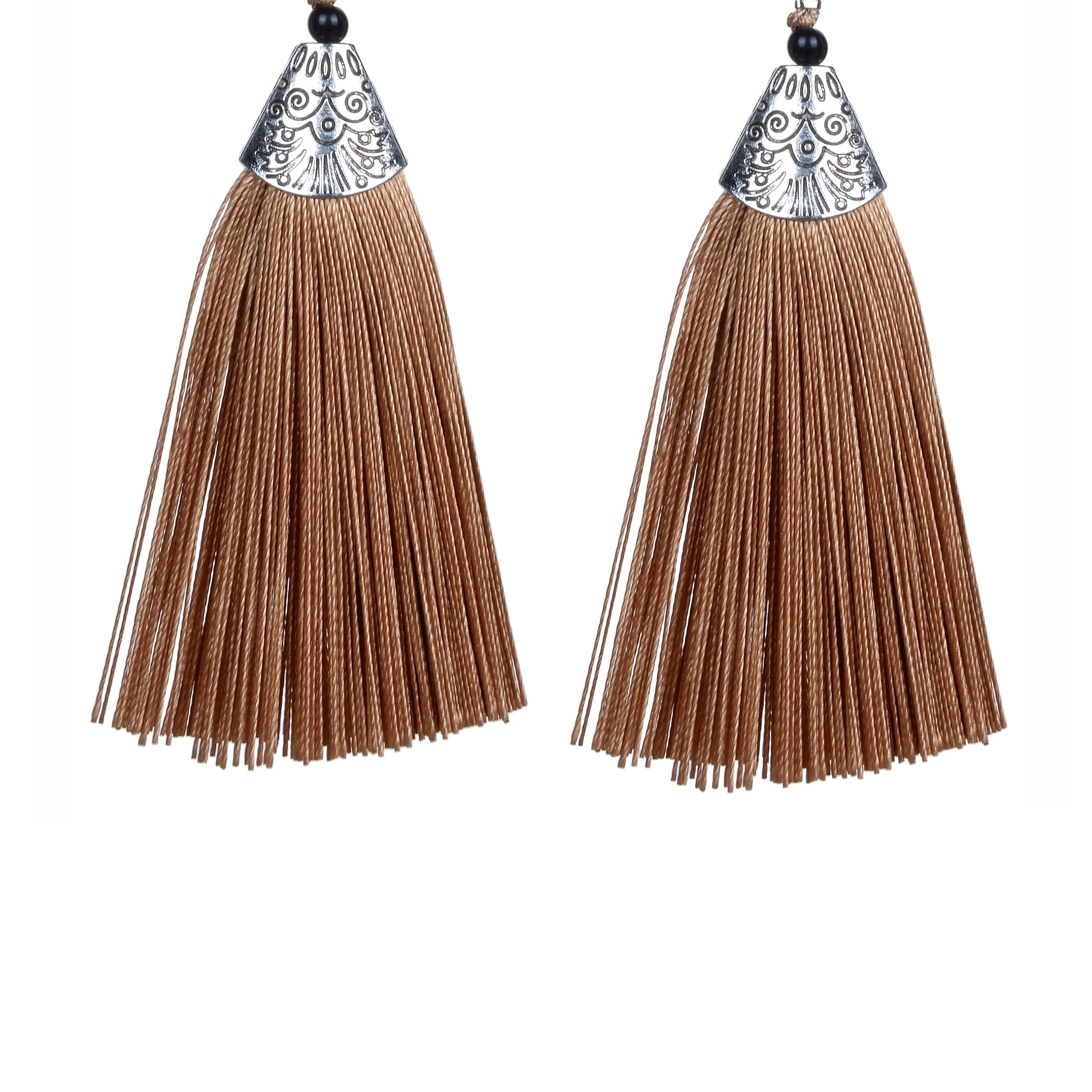 Fashion Bohemian Women Silk Tassel Drop Earrings E2121