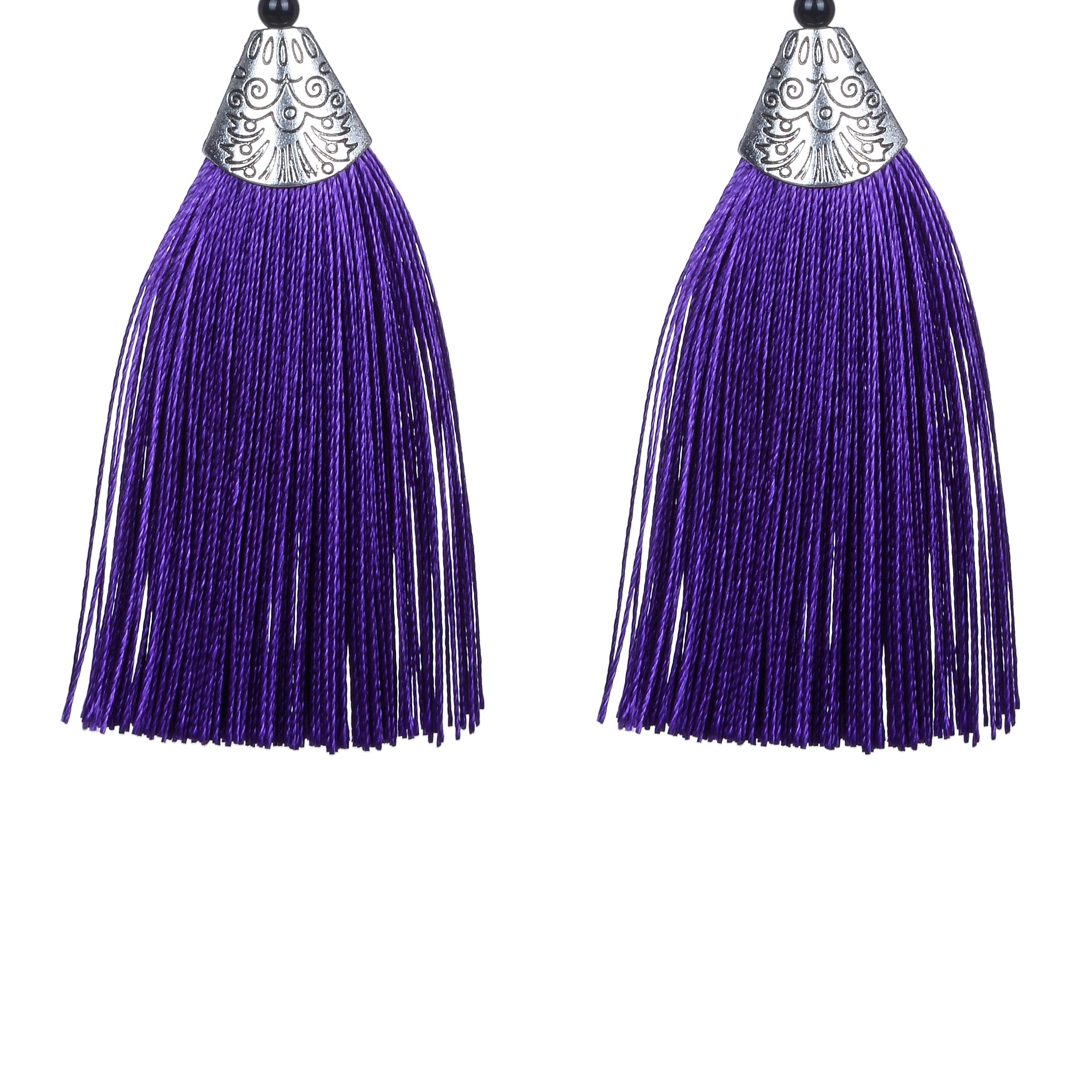 Fashion Bohemian Women Silk Tassel Drop Earrings E2121