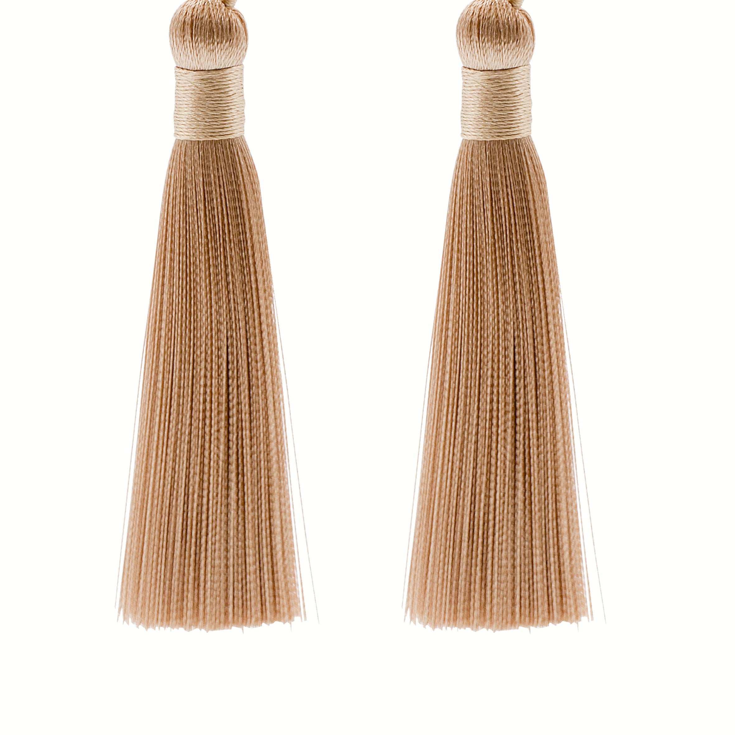 Pendientes largos con borlas y flores bohemias E2404