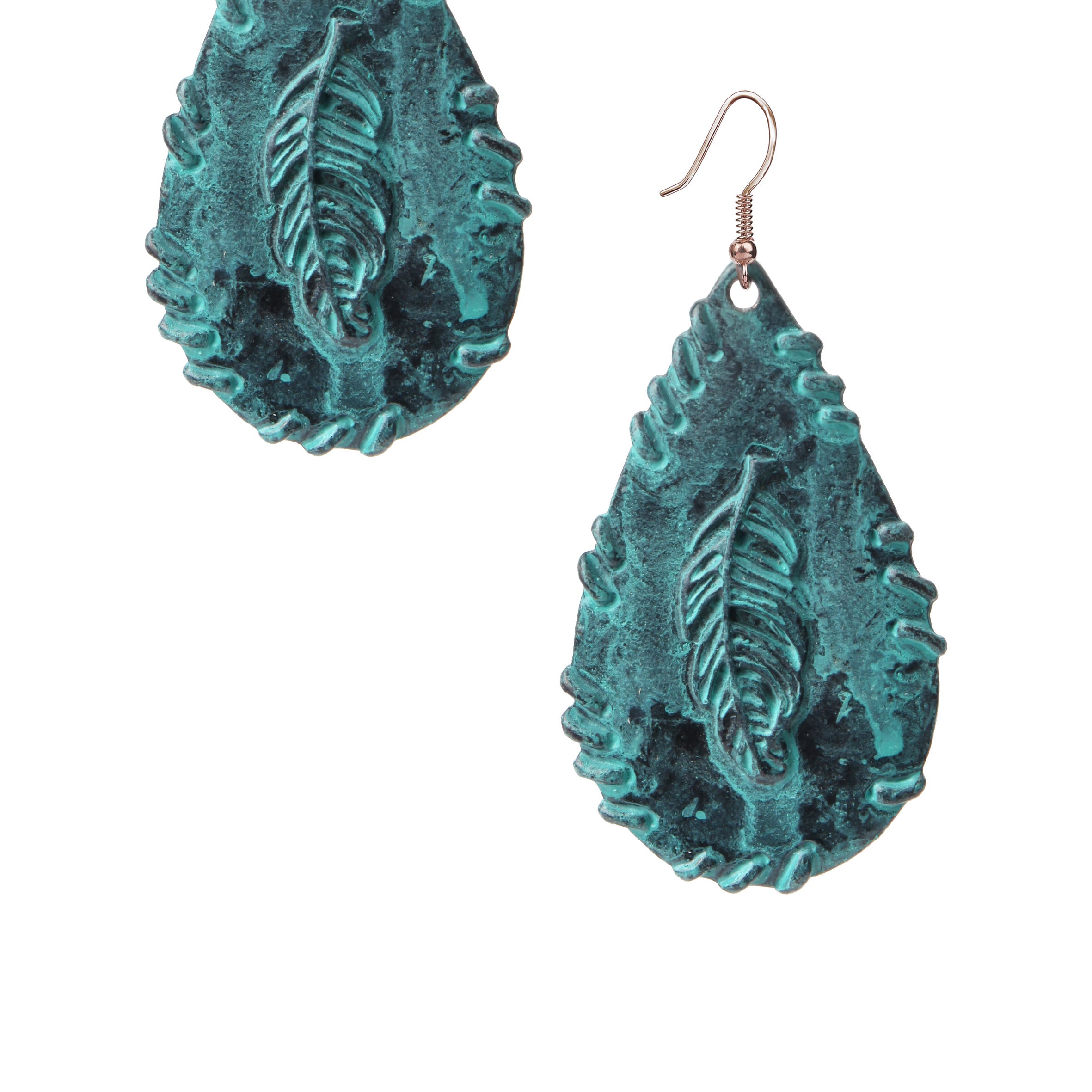 Metal leaf Dangle Earrings E2581
