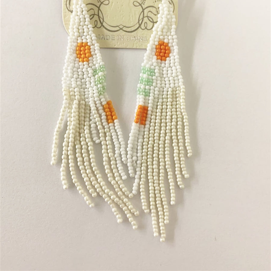 Bohemia Beaded Tassel Earrings E2870