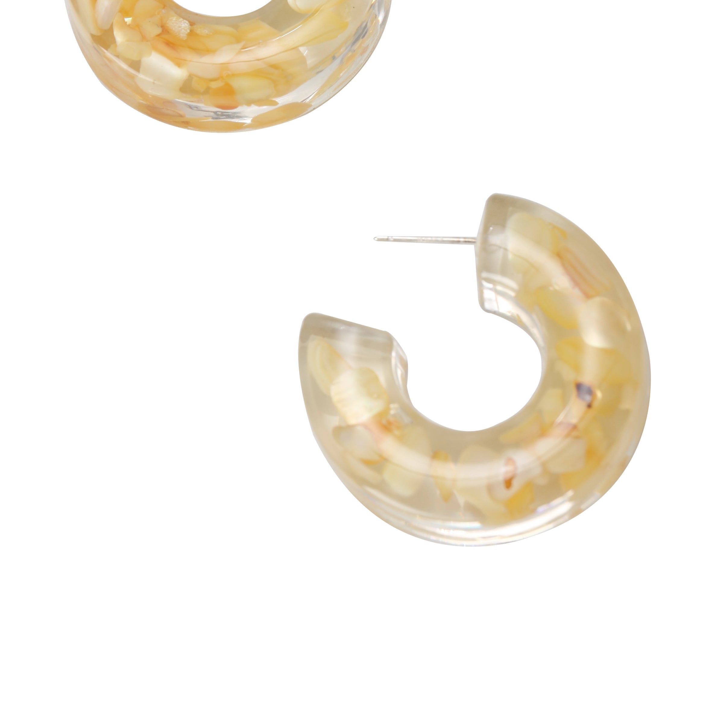 Acrylic C Hoop Earrings E2923