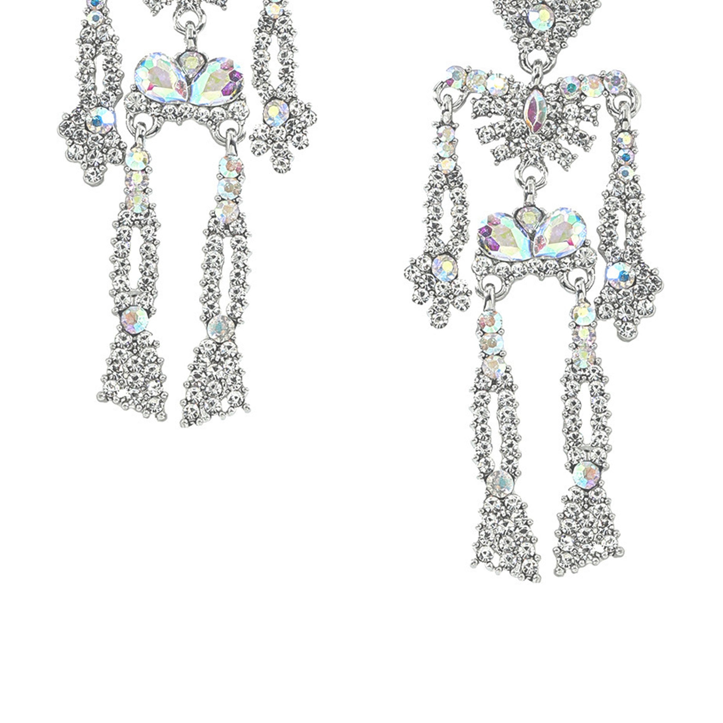 Rhinestones Skeleton Earrings E3051-1