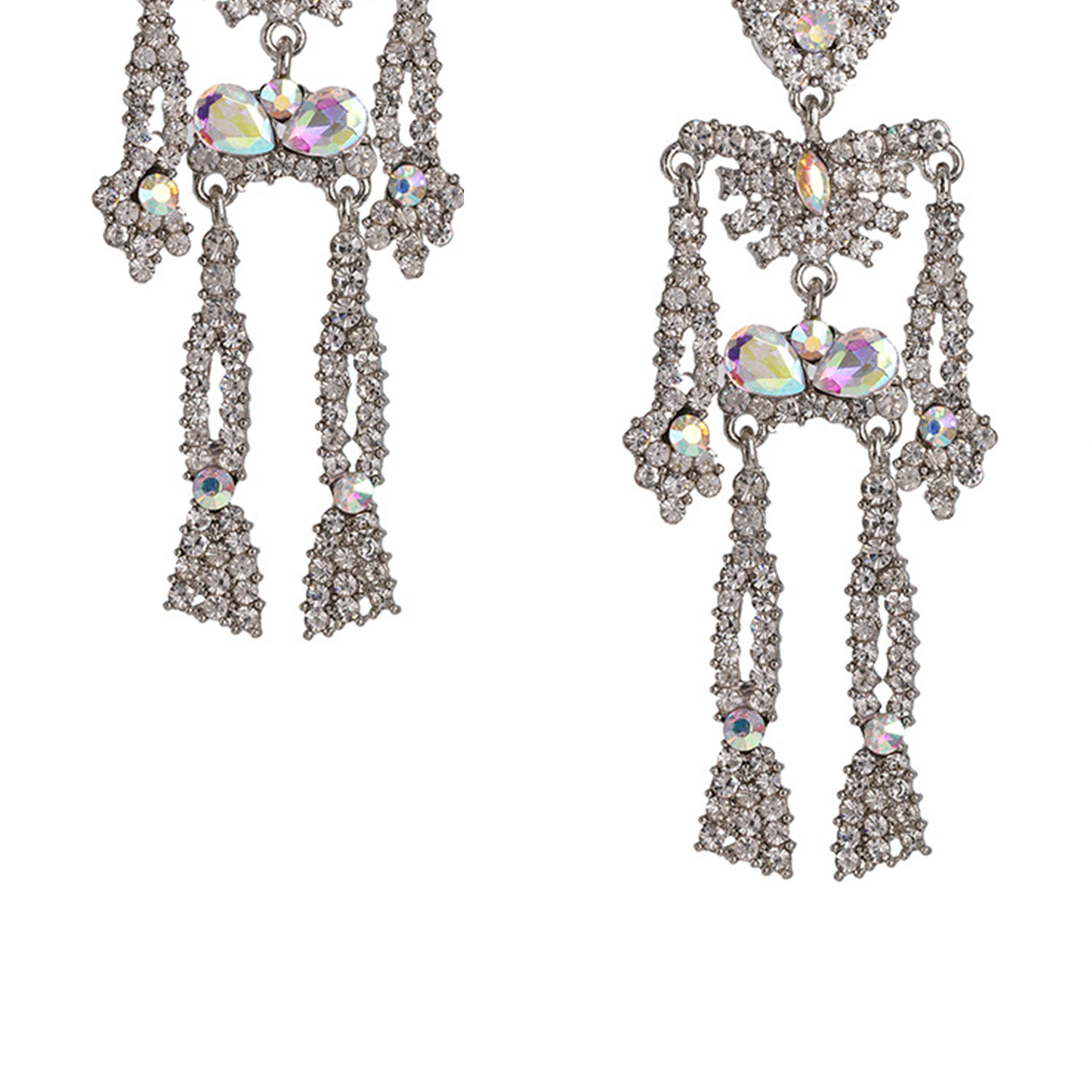 Rhinestones Skeleton Earrings E3051-1