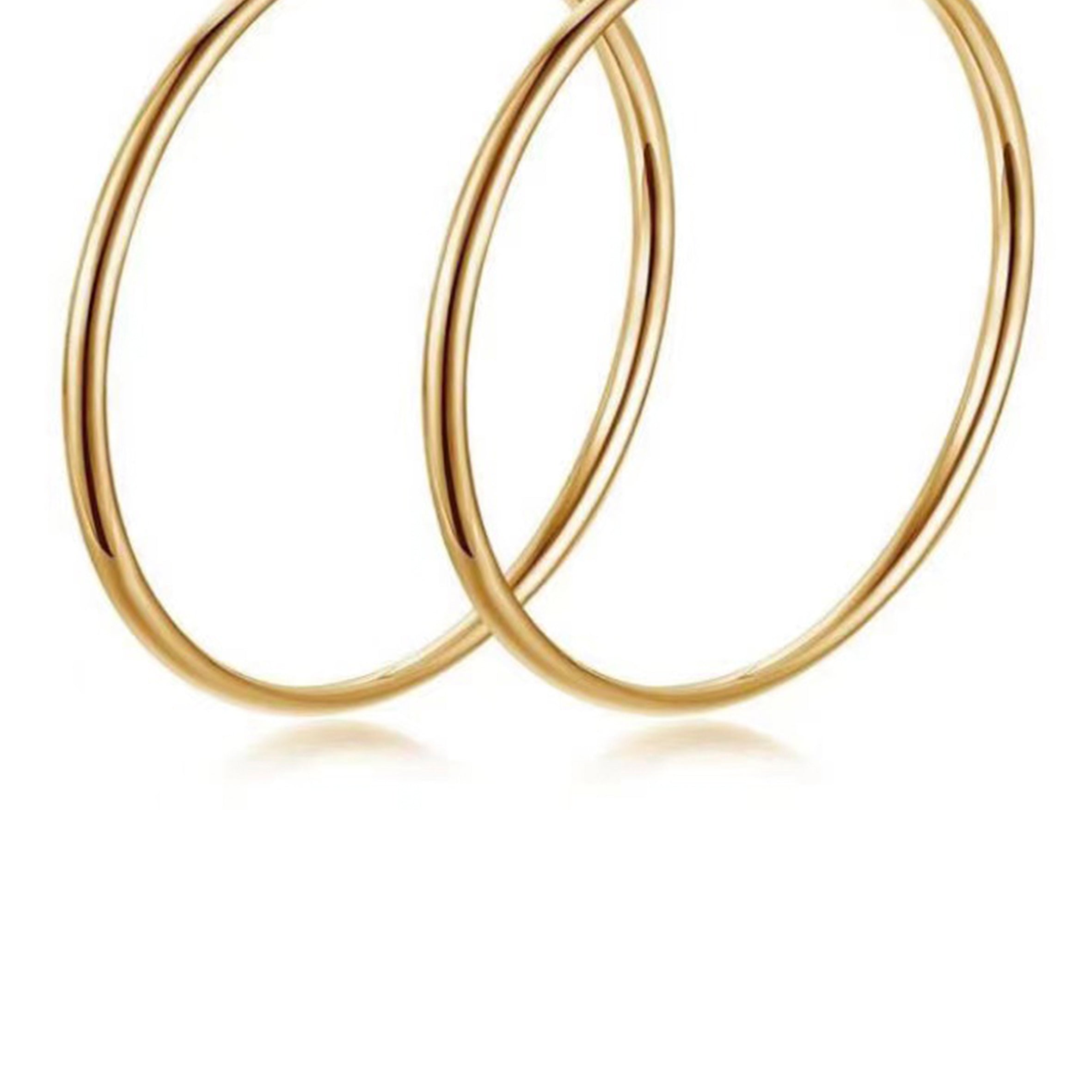 Stainless Steel Hoop Earrings E3890