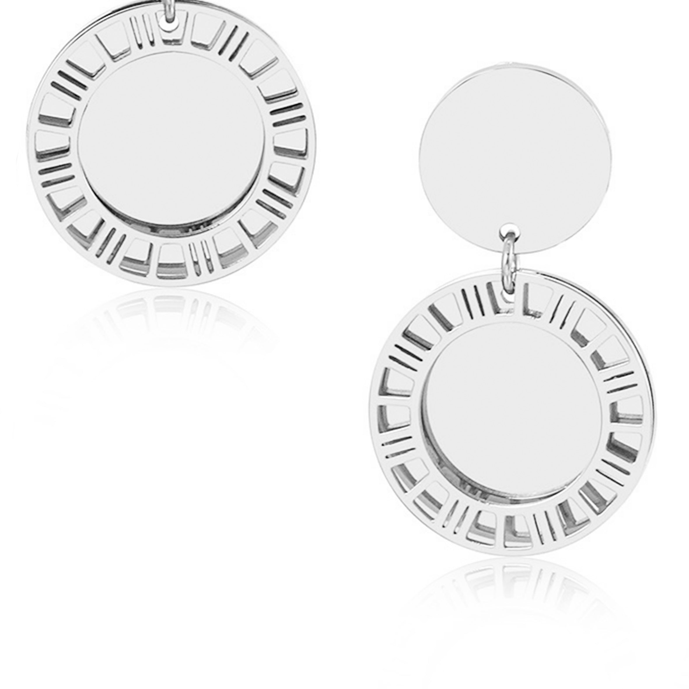 Disc Stainless steel Earrings E4004