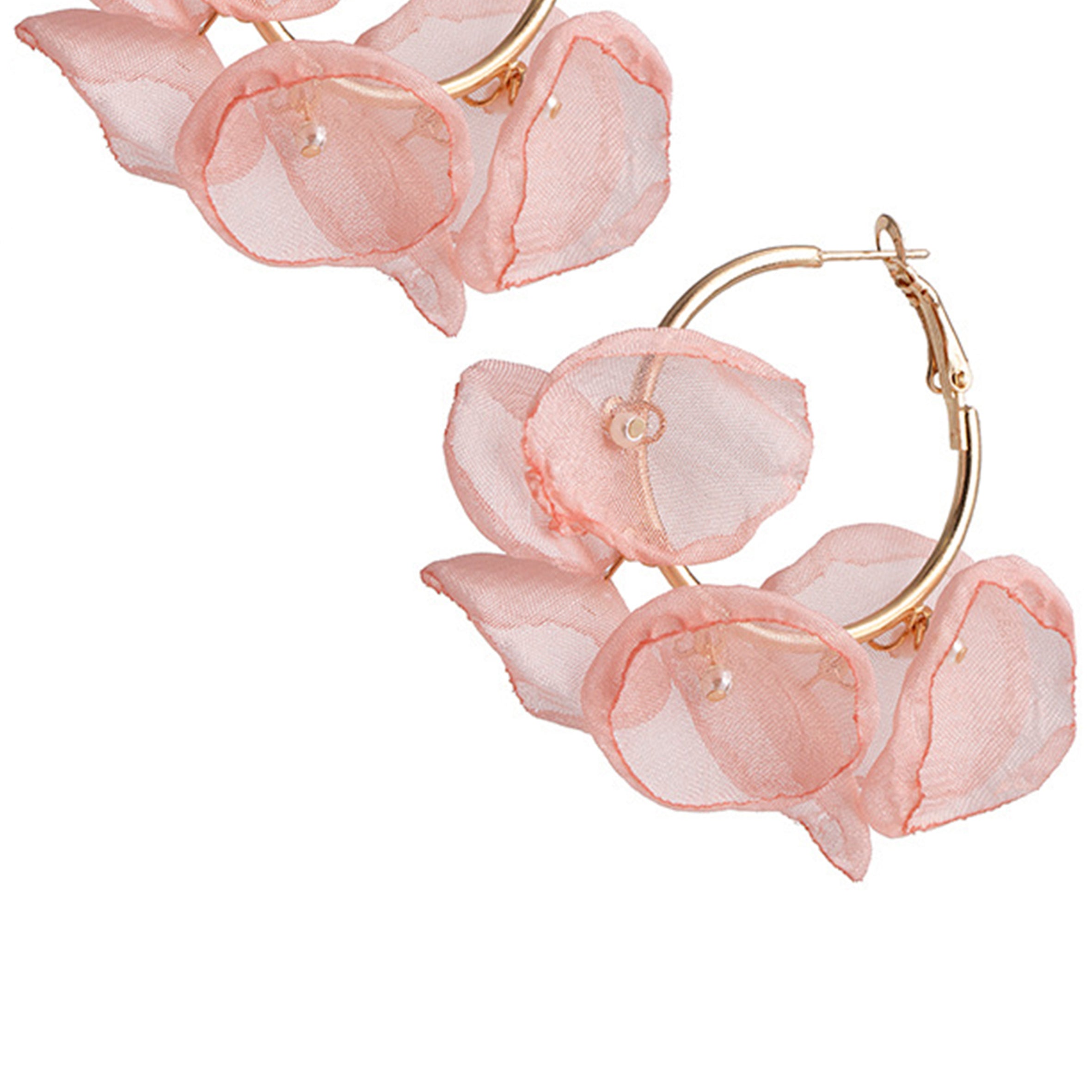 Floral Hoop Earrings E4039