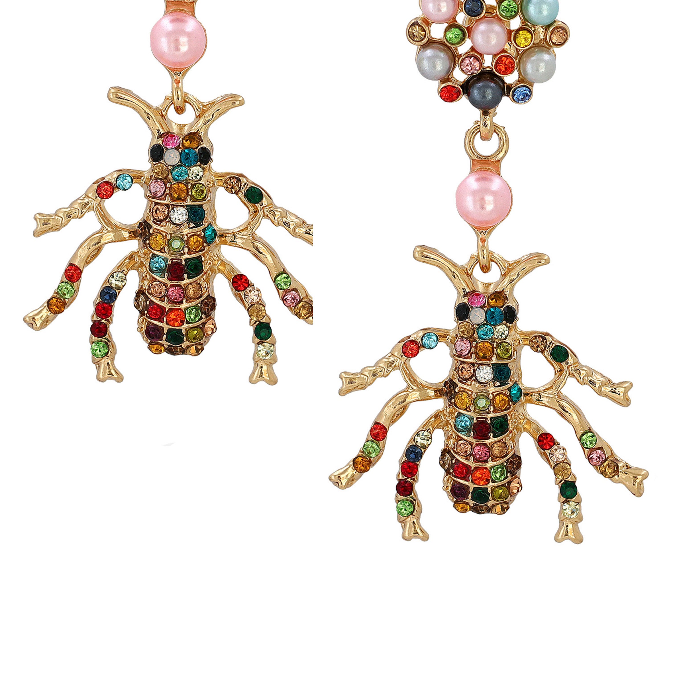 Bee Rhinestone Earrings E4096