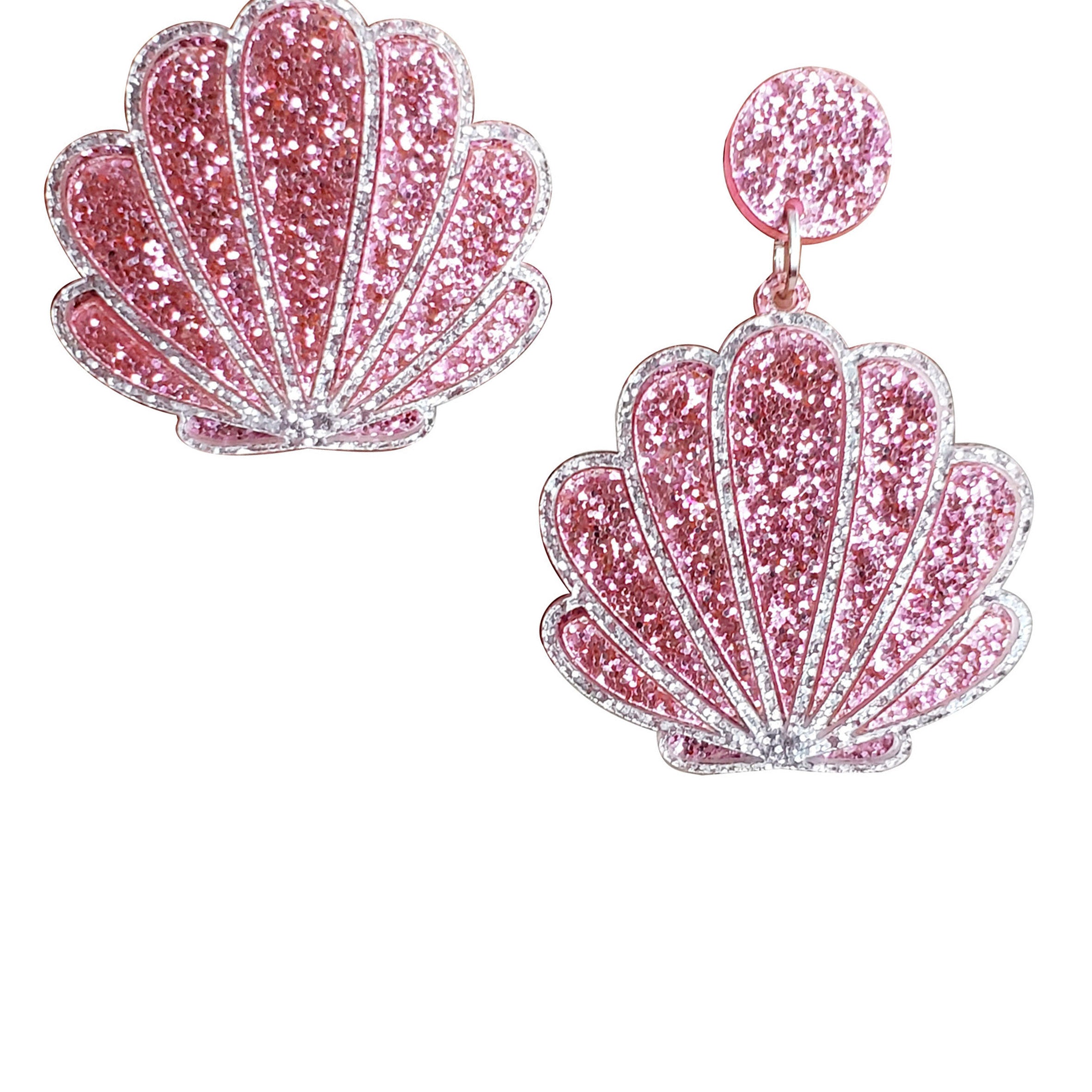 Conch Acrylic Earrings E4219