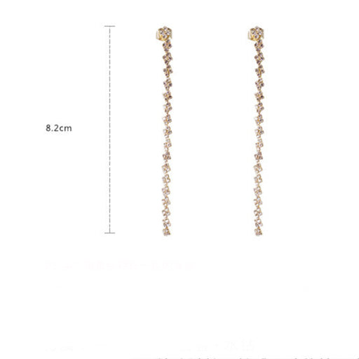 Crystal Tassel Earrings E4389