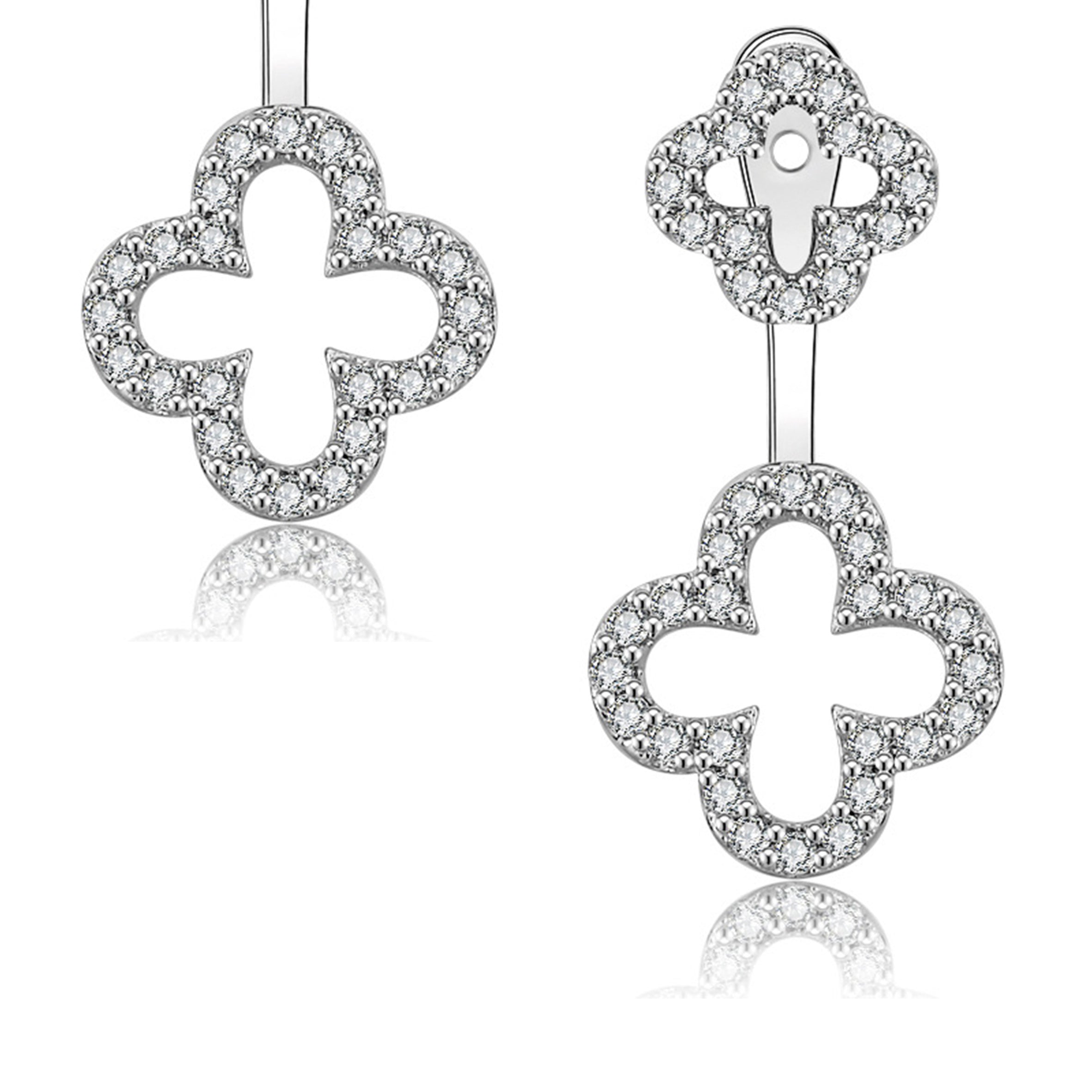 Clover Zircon Earrings E4408
