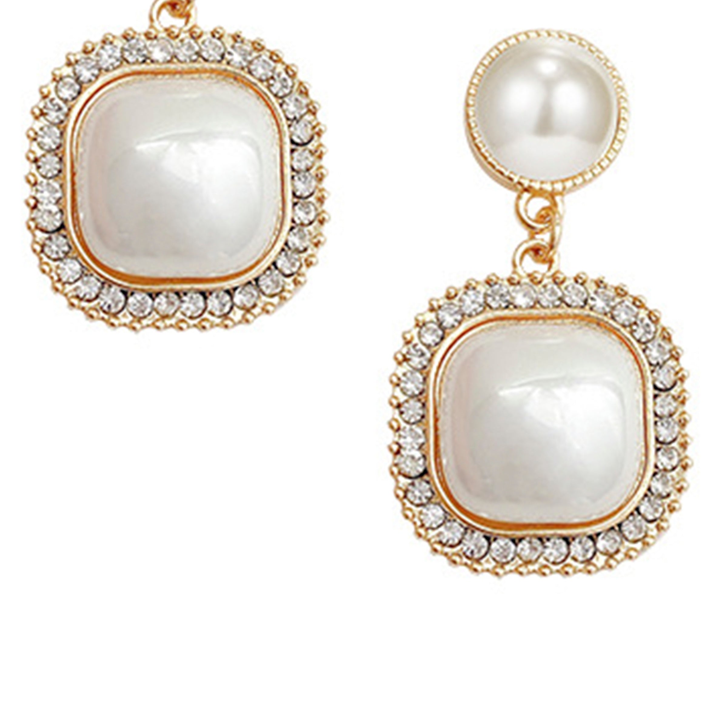 Pearl Rhinestone Earrings E4473