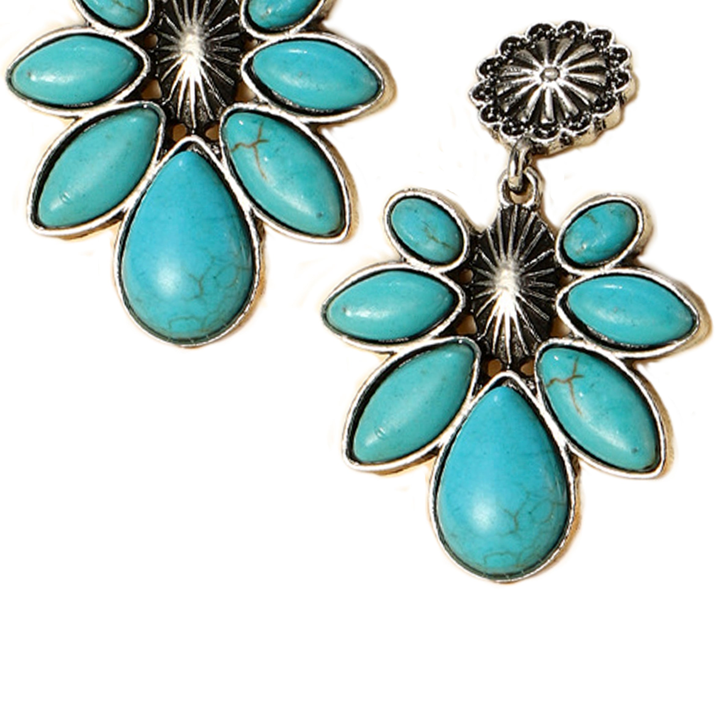 Turquoise Retro Earrings E4821