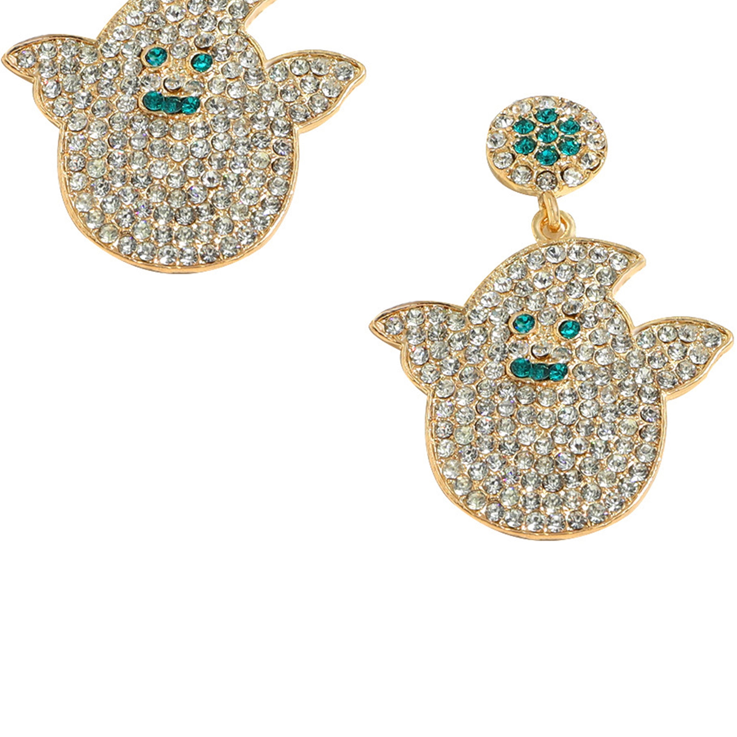 Pendientes de diamantes de imitación fantasma E5022