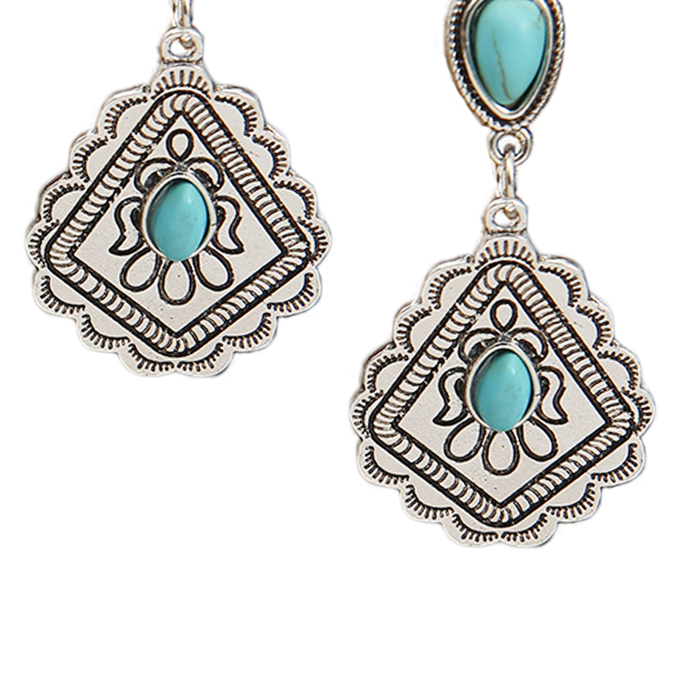 Turquoise Retro Earrings E5070
