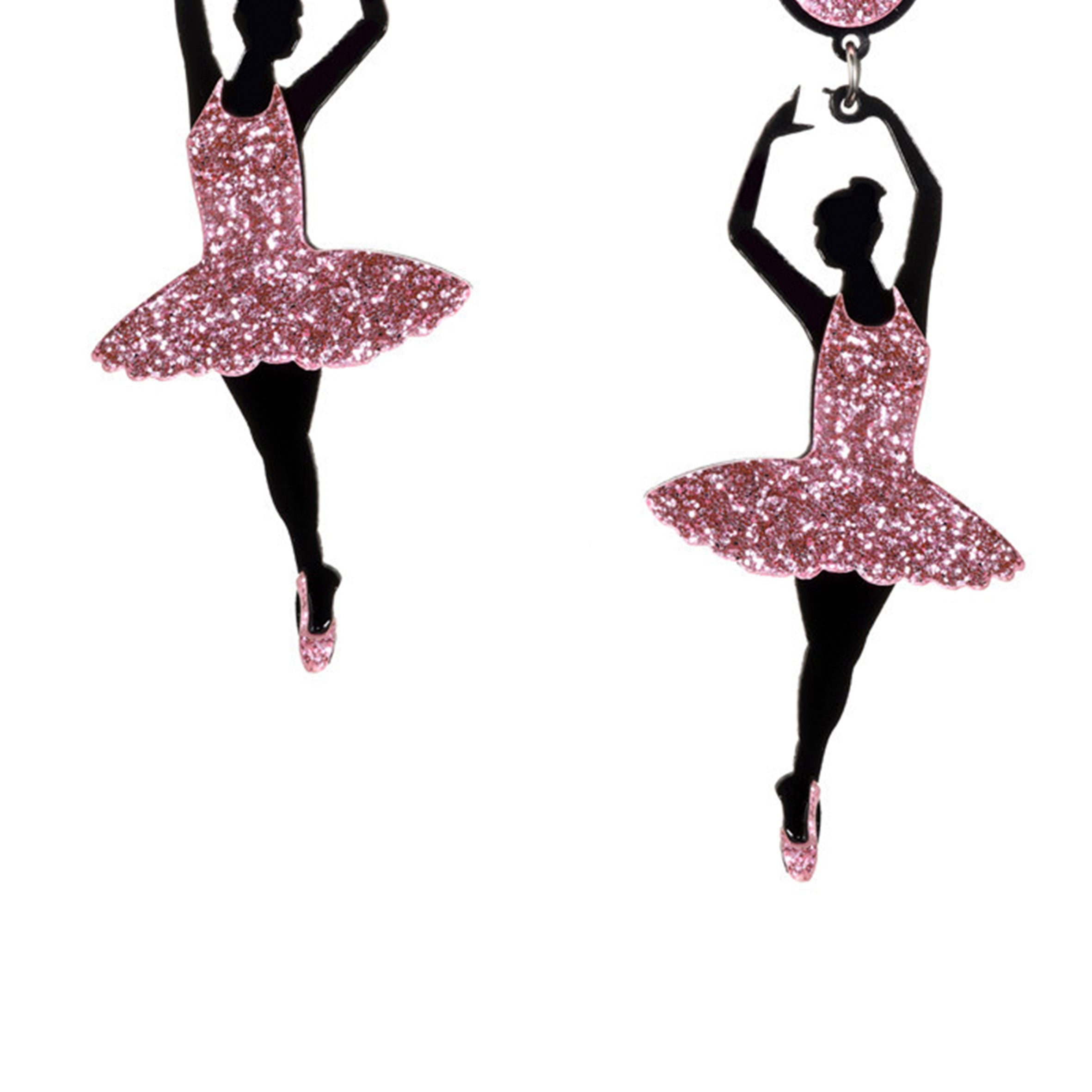 Ballet Dancer Acrylic Earrings E5528