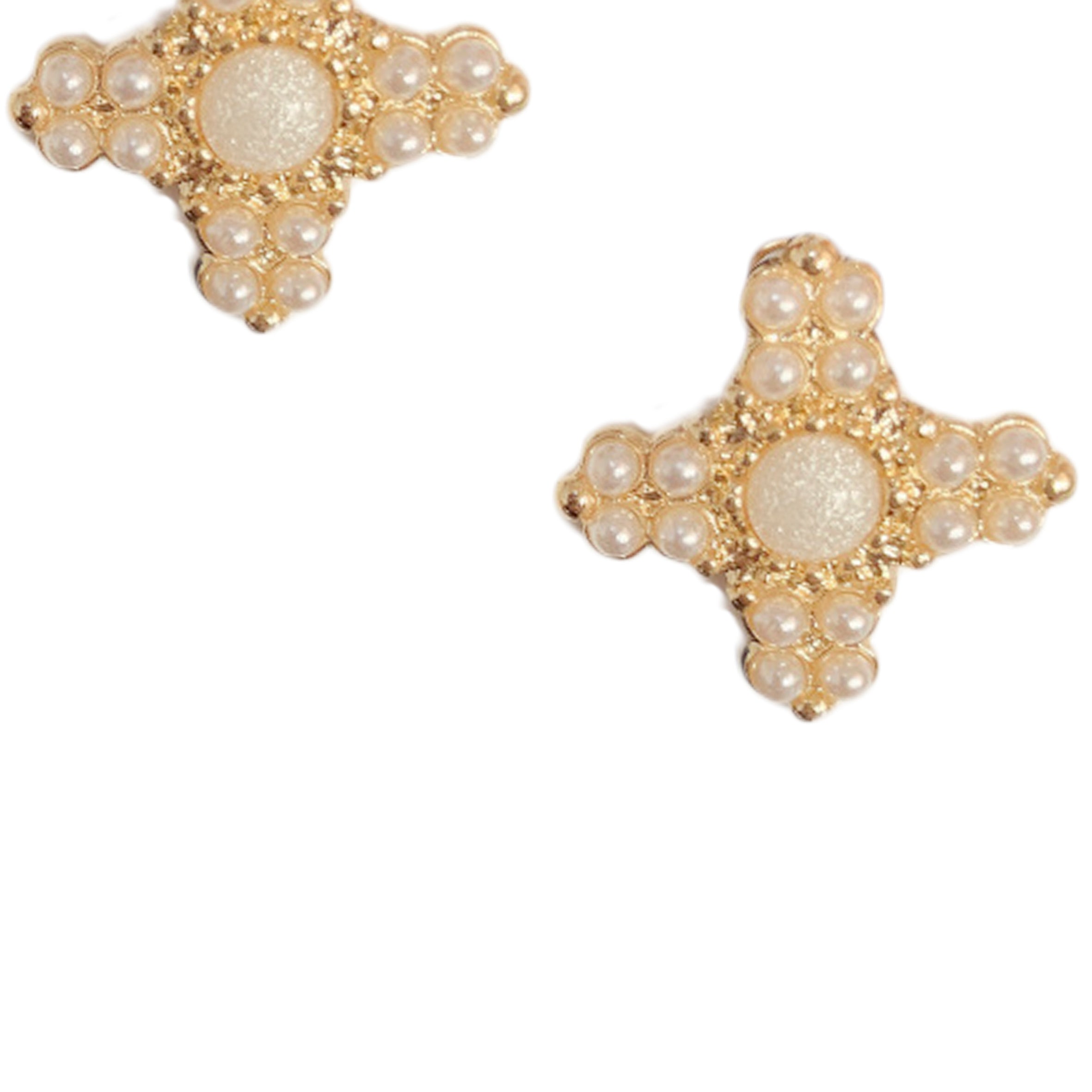 Pendientes de perlas cruzadas E5566