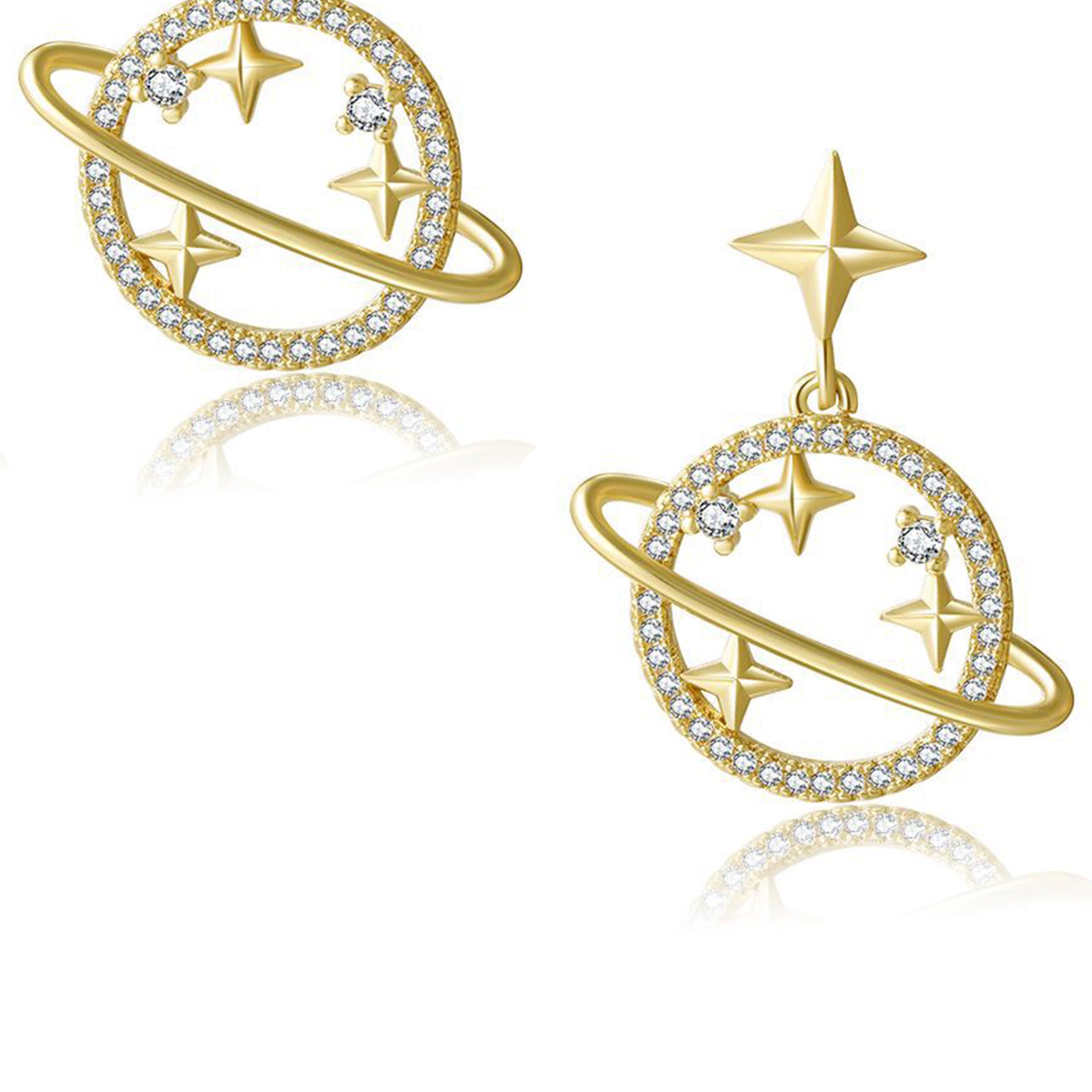 Universe Rhinestone Earrings E5678