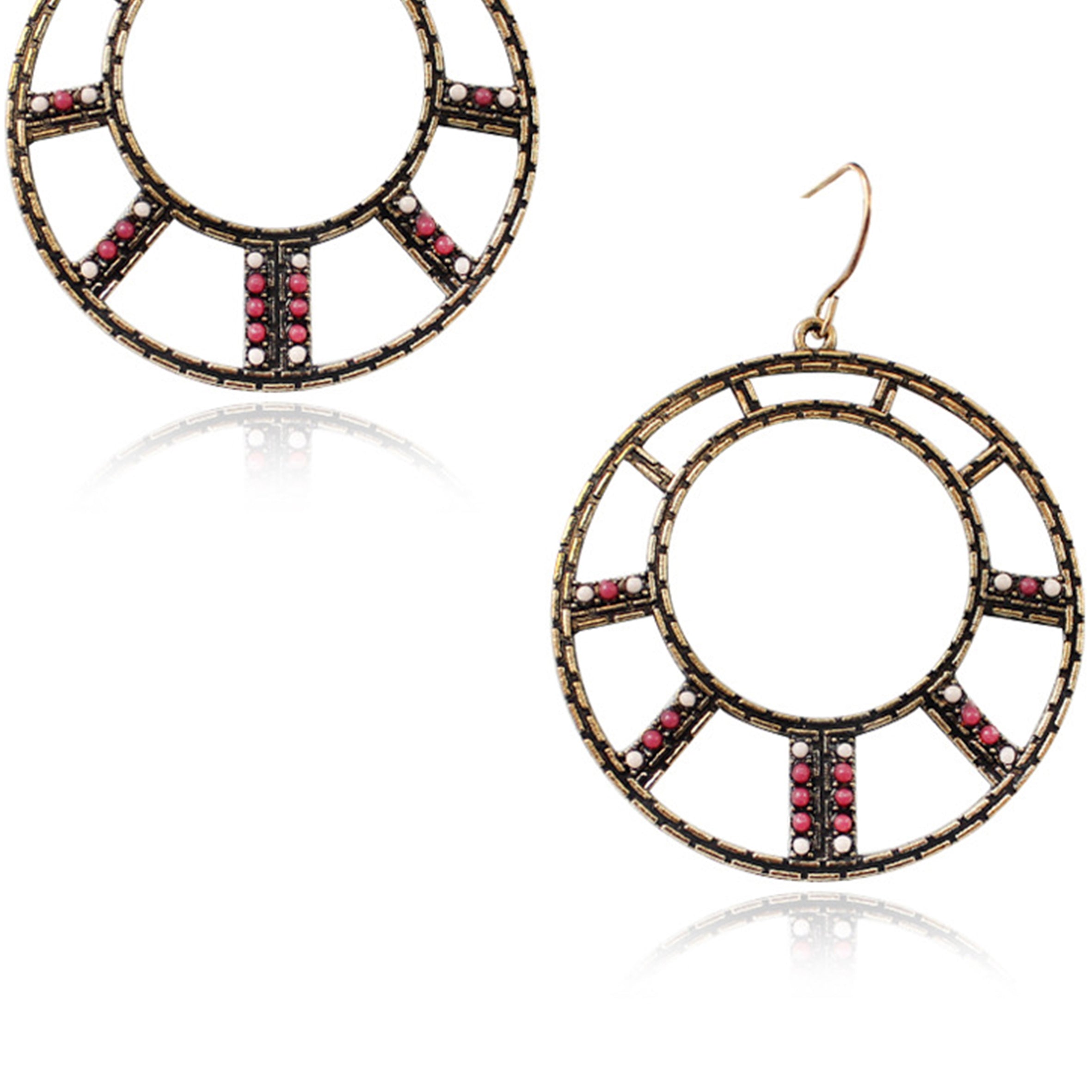 Circle Alloy Earrings E5859