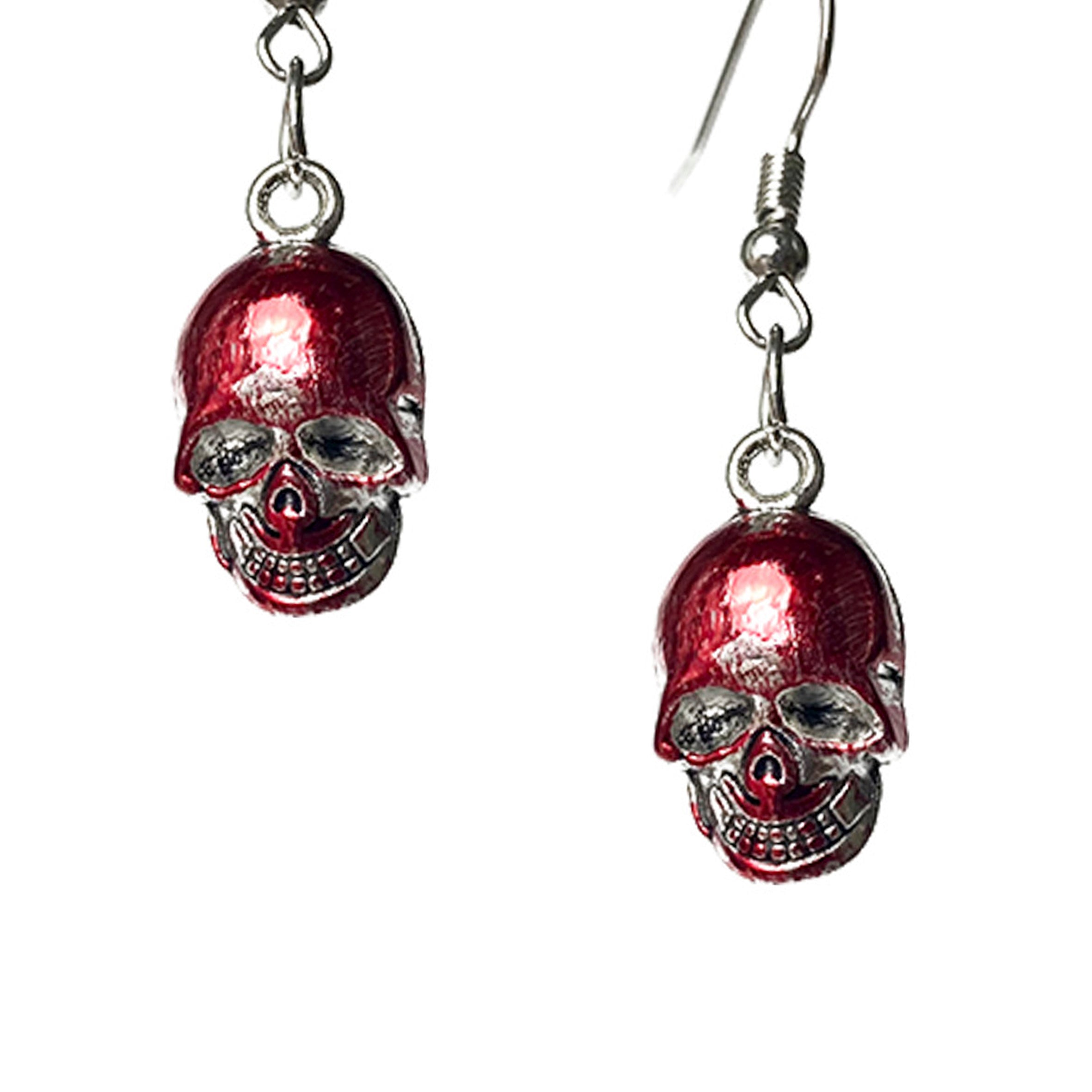 Pendientes de aleación con calavera ensangrentada E5924