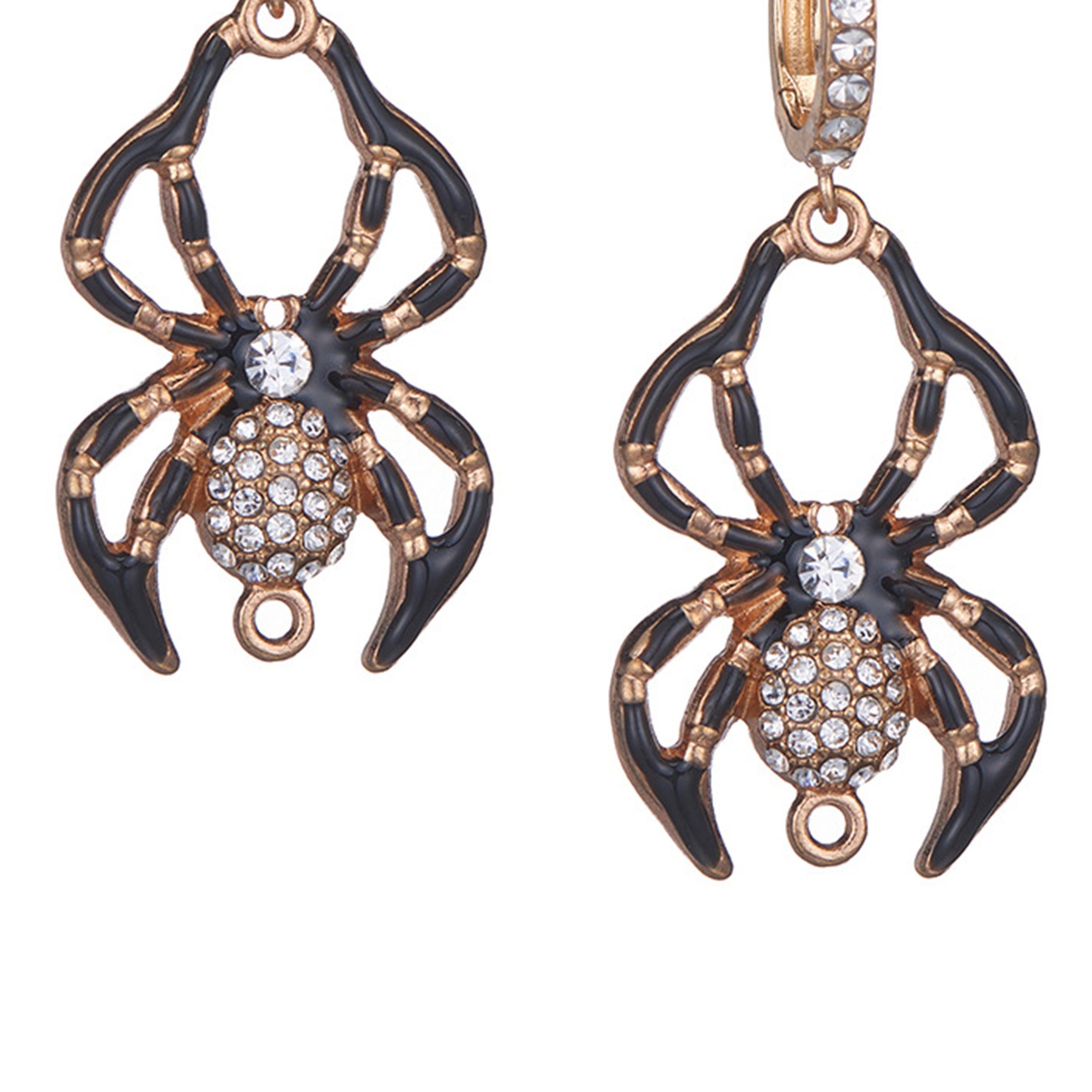 Pendientes de araña con diamantes de imitación E5935
