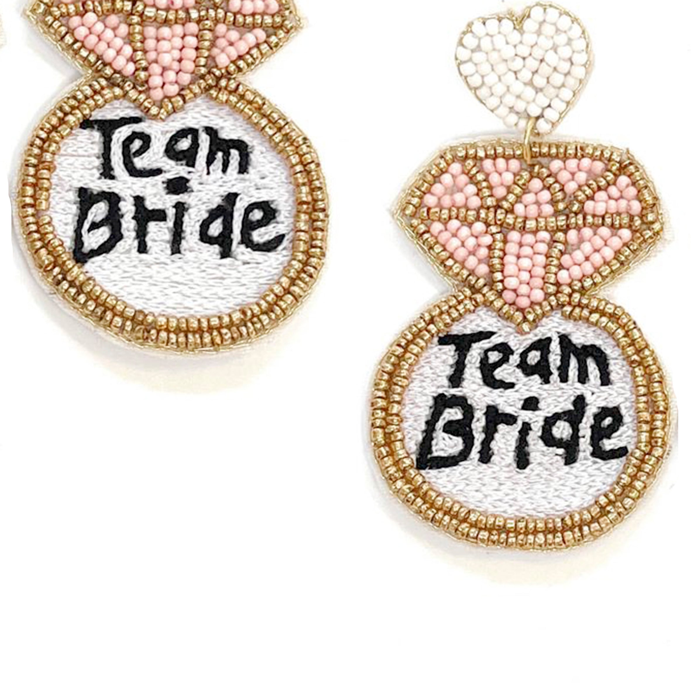 Pendientes de cuentas de semillas Team Bride E5980