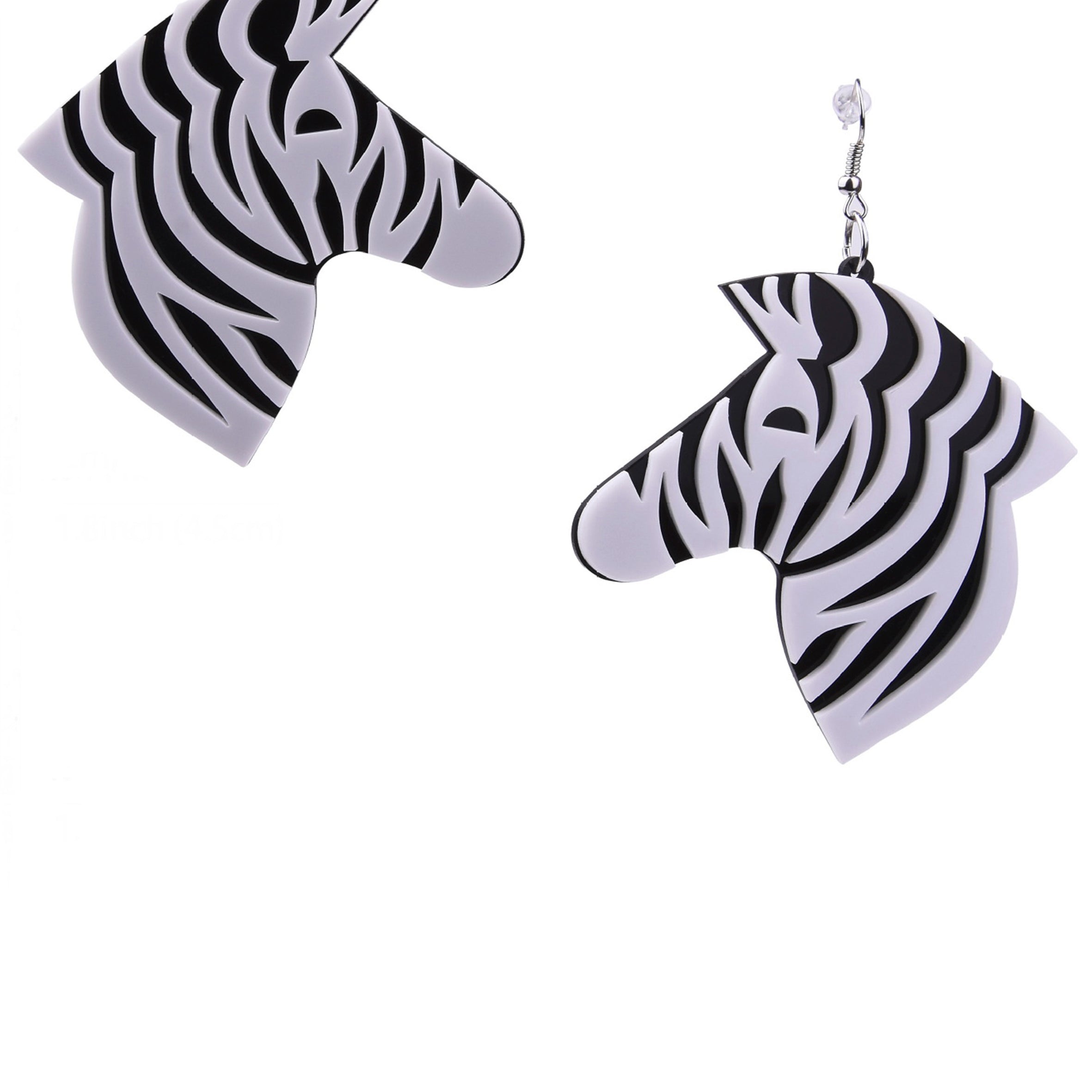 Zebra Acrylic Earrings E5984