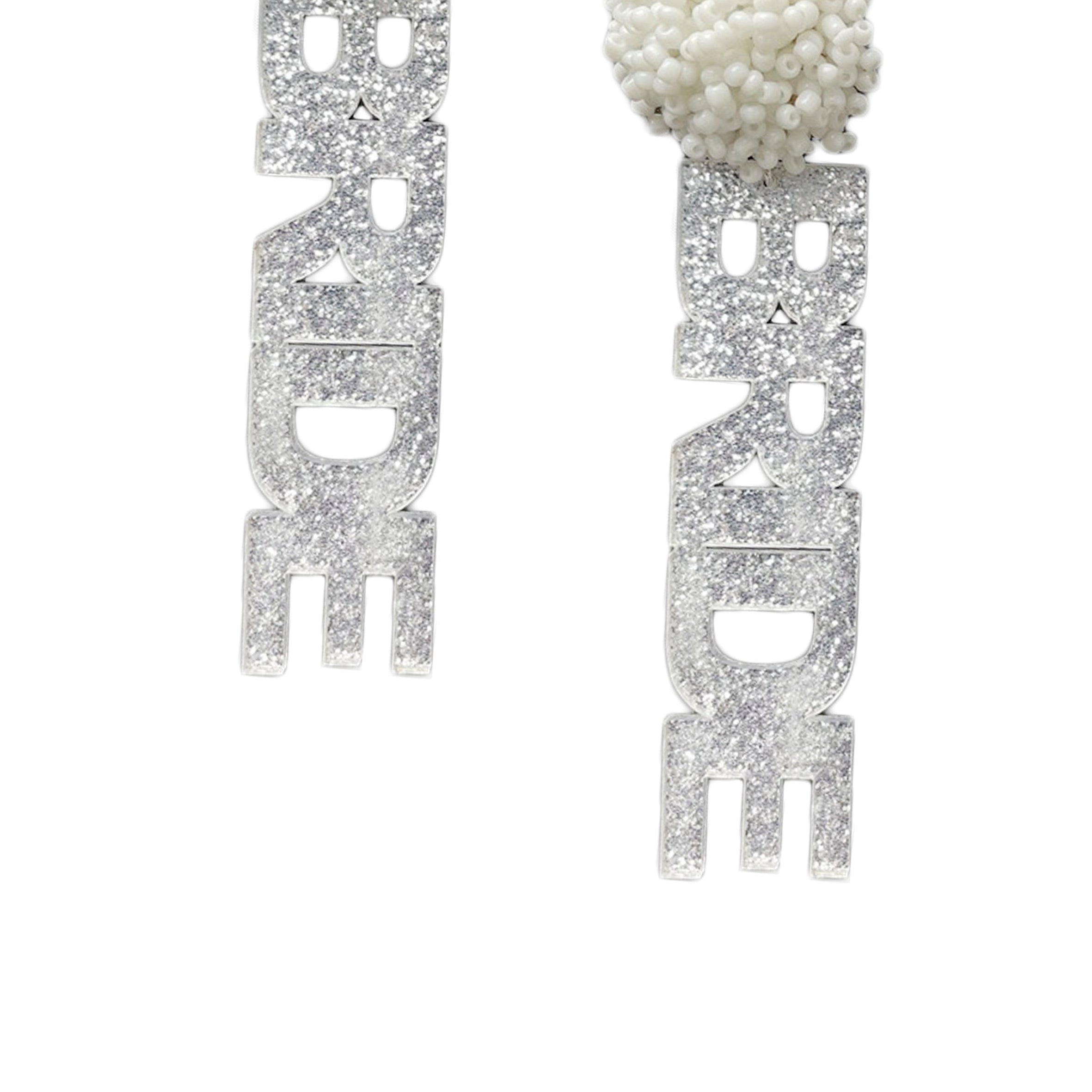BRIDE Acrylic Seed Bead Earrings E6429